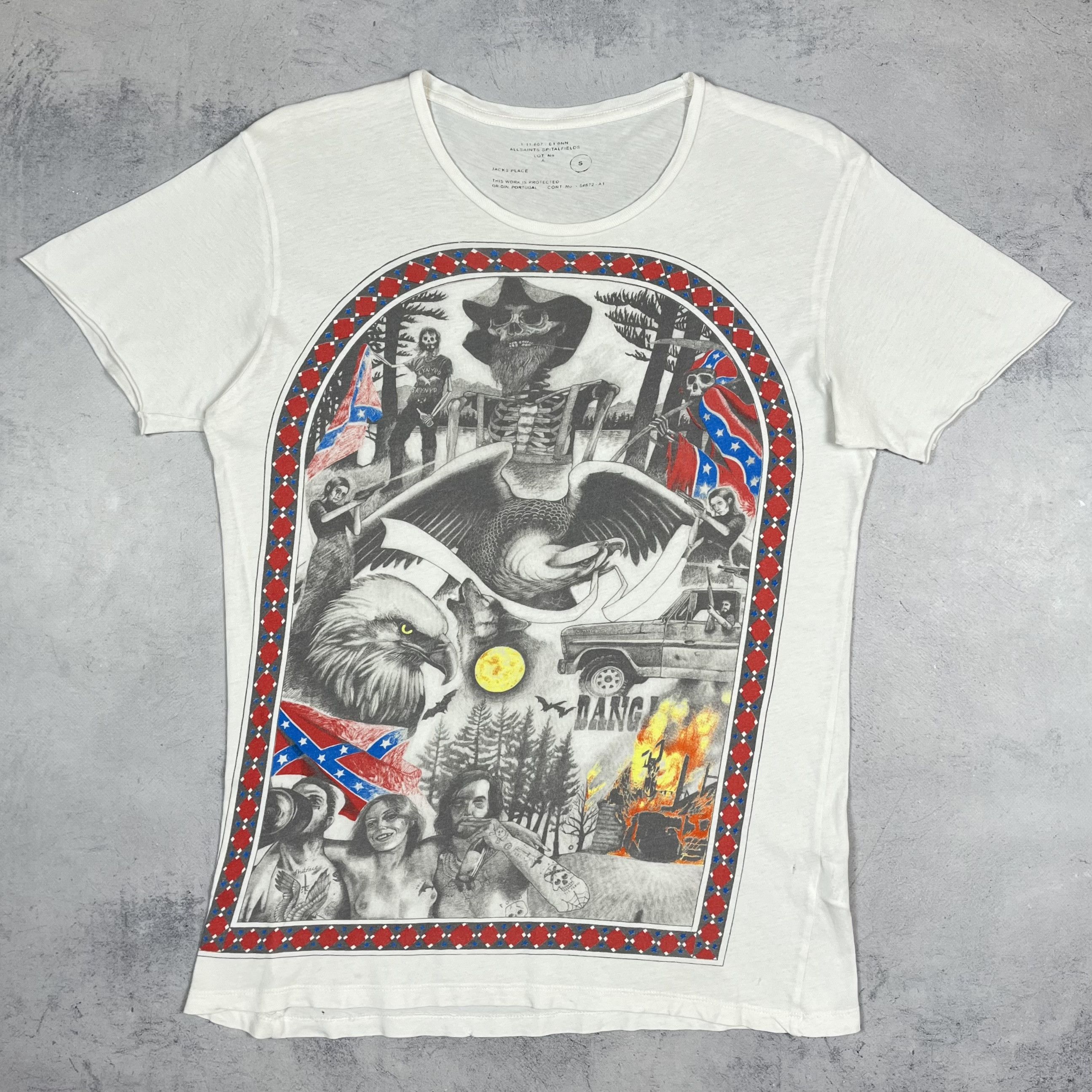 Allsaints AllSaints Spitalfields Appalacia Crazy Art T Shirt Size US S / EU 44-46 / 1 - 2 Thumbnail