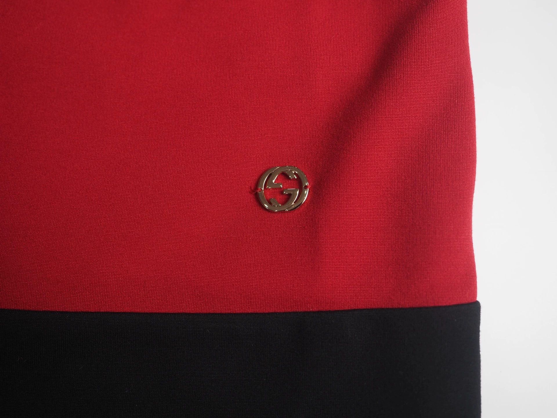 Gucci GUCCI Red and Black Contrast Sleeveless Dress, Size S Size S / US 4 / IT 40 - 5 Thumbnail