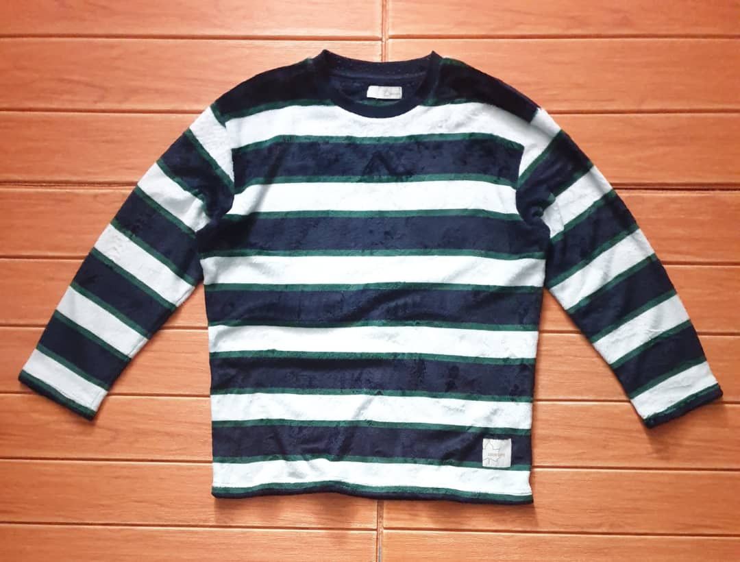 Japanese Brand Logos days stripe longsleeve shirt Size US XL / EU 56 / 4 - 1 Thumbnail