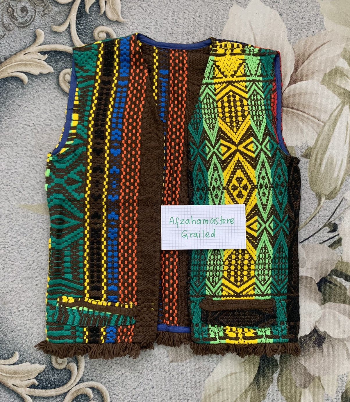 Art Comes First Nice Multicolor Native Art Vest Size US M / EU 48-50 / 2 - 1 Thumbnail