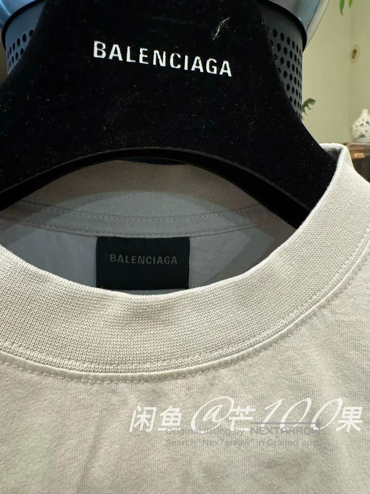 Balenciaga Balenciaga 25 Embroidered Logo Washed White Tee. Size XS / US 0-2 / IT 36-38 - 3 Thumbnail