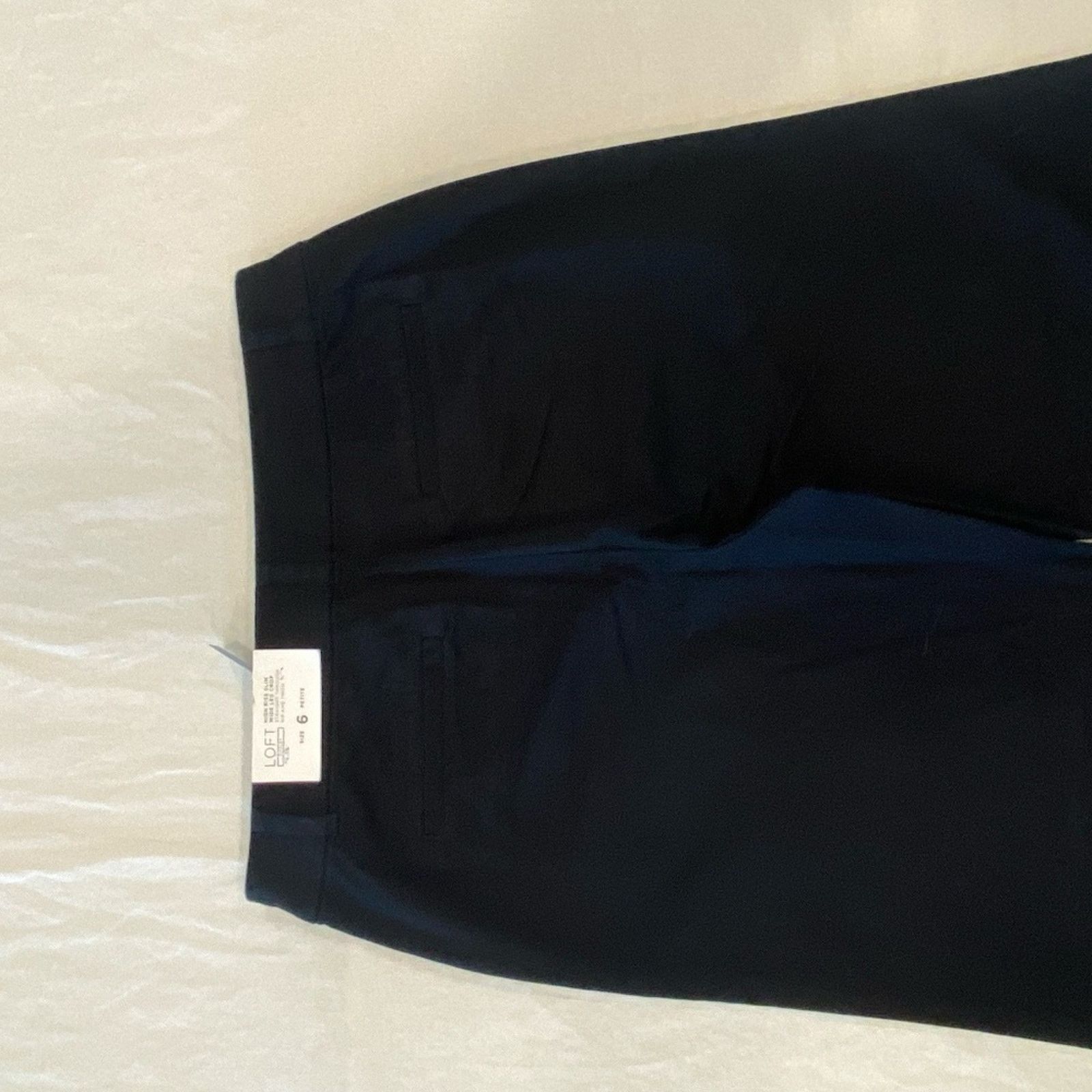 Loft NWT LOFT Women's High-Rise Slim Wide Leg Crop Pants - 6P Size 28" / US 6 / IT 42 - 6 Thumbnail