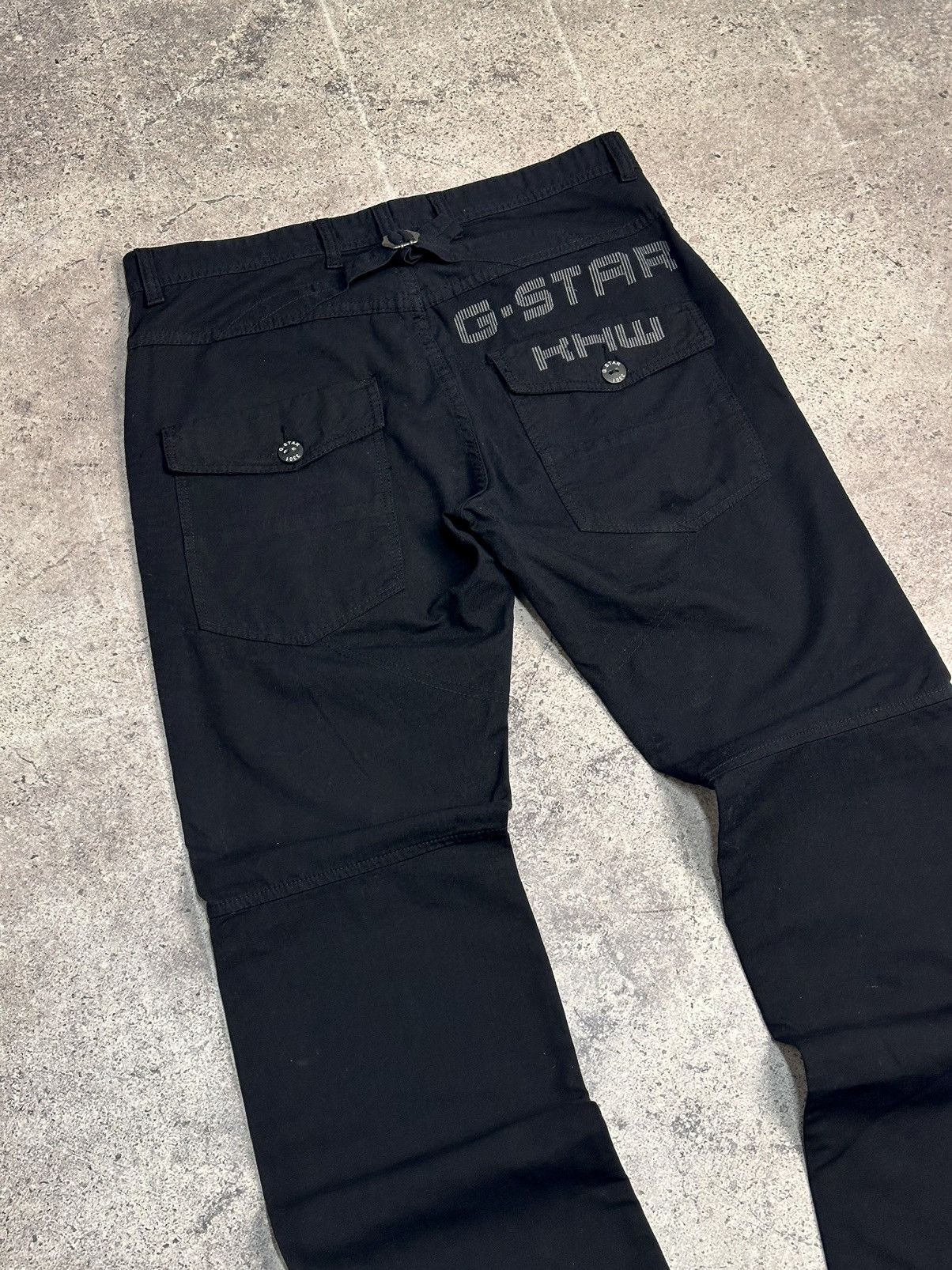 G-Star G-Star raw black denim pants carpenter y2k tech style Size US 34 / EU 50 - 13 Thumbnail