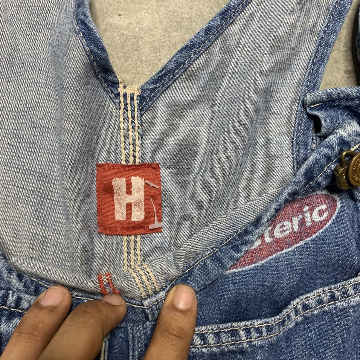 Hysteric Glamour × Japanese Brand Vintage Hysteric Glamour Overalls Multi Printed Logo Denim Size US 33 - 7 Thumbnail