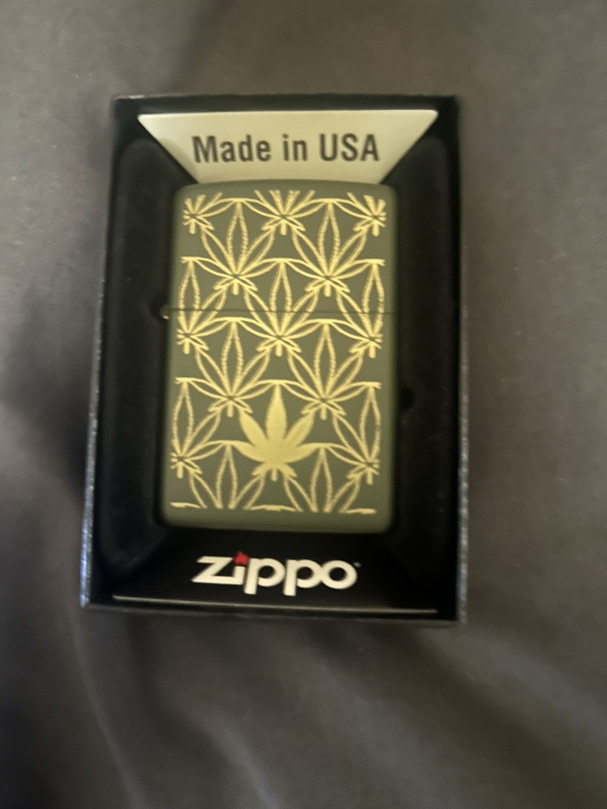 Zippo Zippo “All Around Leaf” Design Lighter Size ONE SIZE - 2 Thumbnail