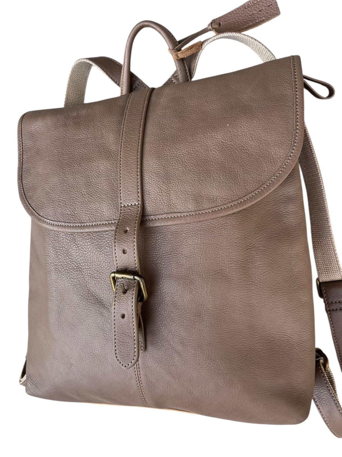 Leather Faucon Hawk Company Japan Leather Hybrid Backpack Size ONE SIZE - 9 Thumbnail