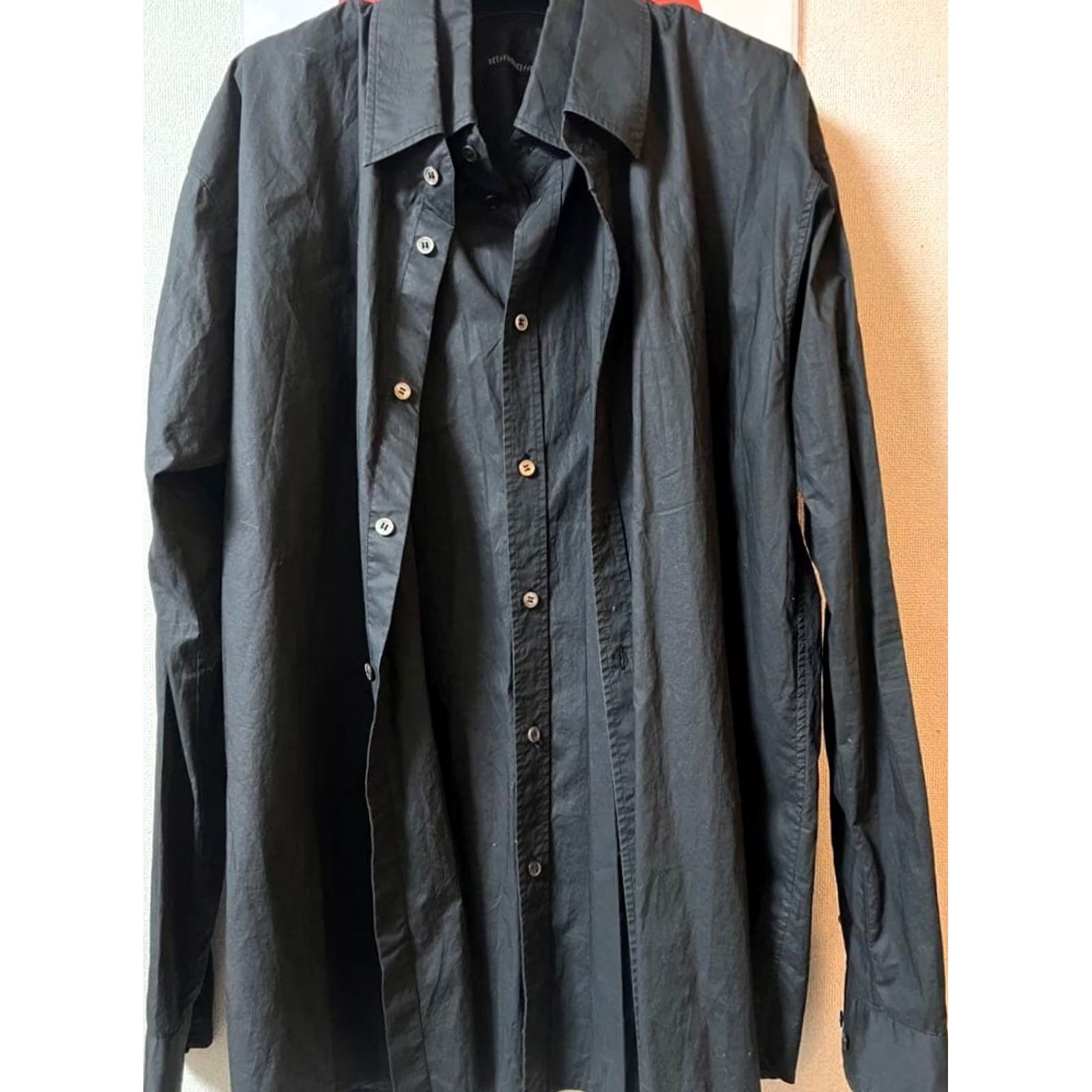 Vintage DRESSEDUNDRESSED Long Sleeve Layered Shirt Size 4 Black Cotton Men Vintage: No Size US S / EU 44-46 / 1 - 4 Thumbnail