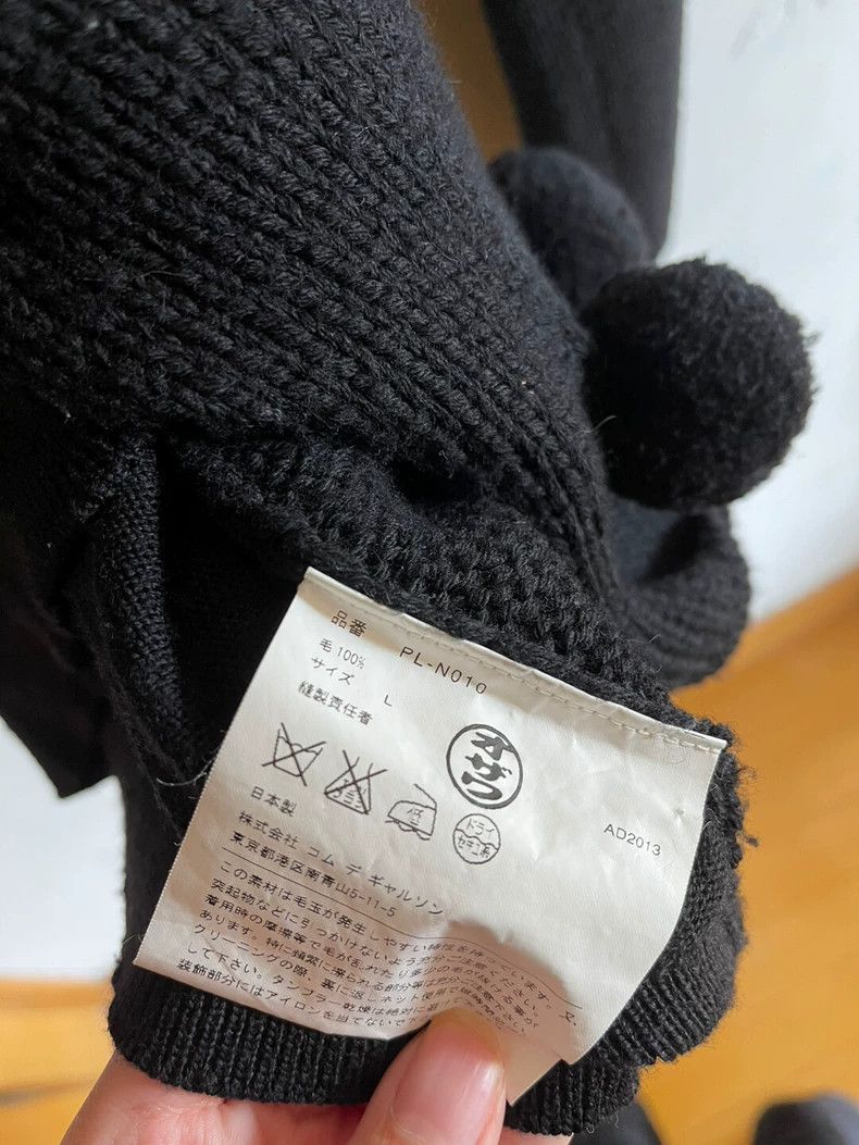 Comme des Garcons Comme des Garcons Black wool ball round neck long sleeve s Size US L / EU 52-54 / 3 - 6 Thumbnail