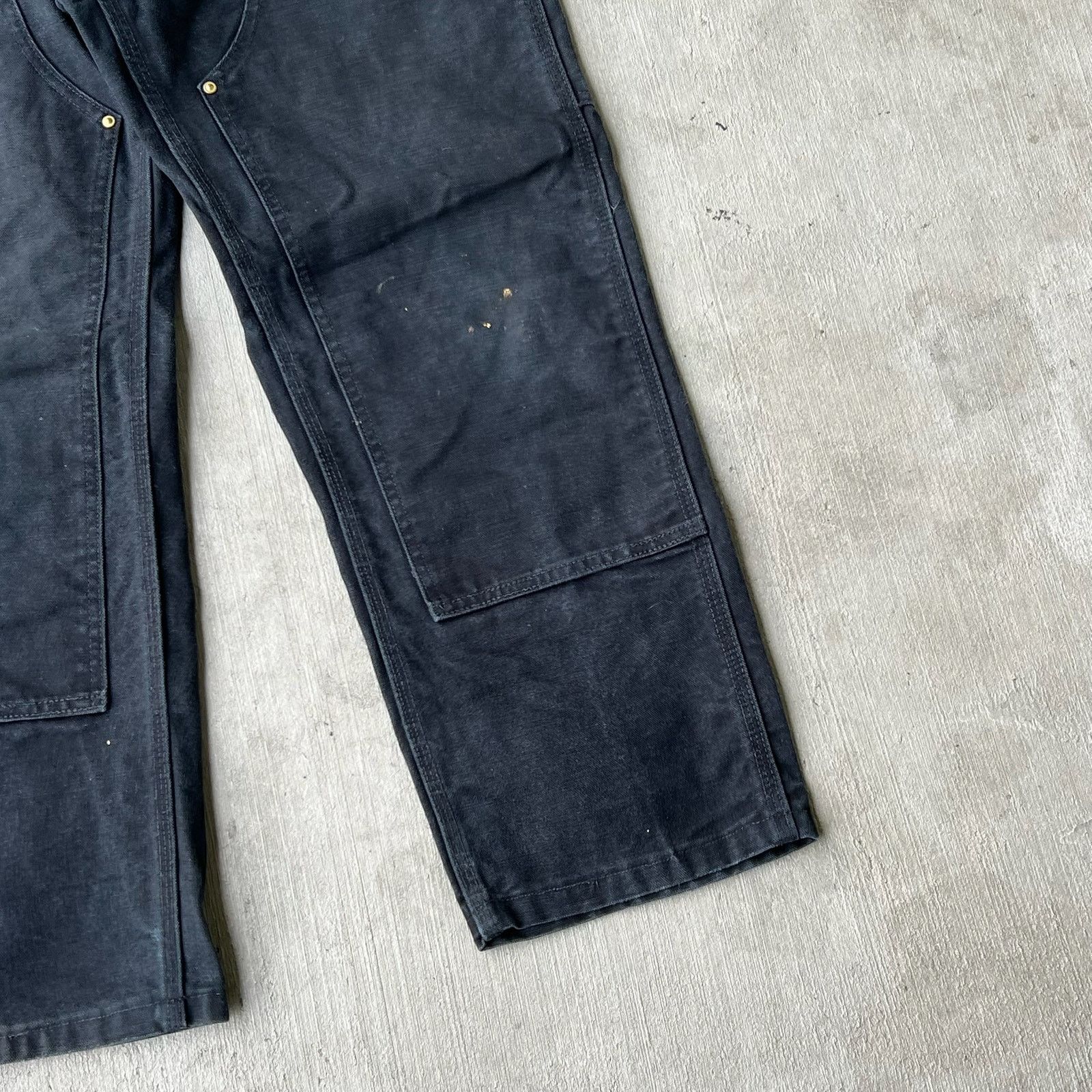 Carhartt × Vintage Carhartt black double knee work wear carpenter pants Size US 31 - 4 Thumbnail