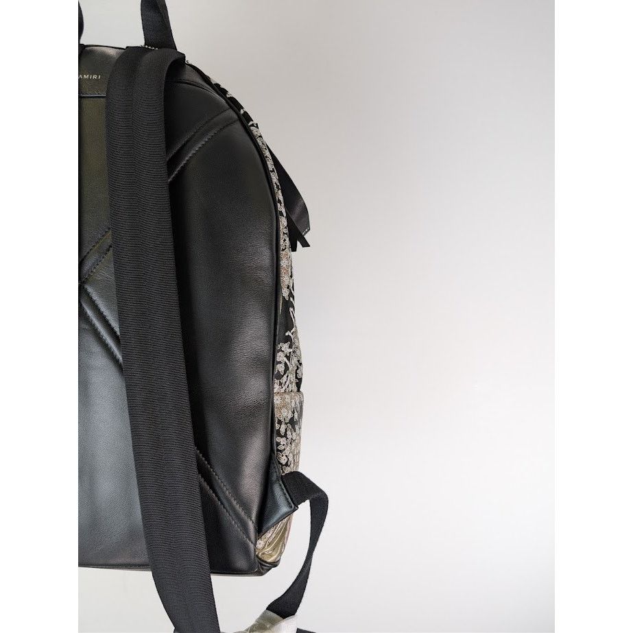 Amiri o1rshd1 Size: OS / Hibiscus Jacquard Backpack in Black Size ONE SIZE - 10 Thumbnail