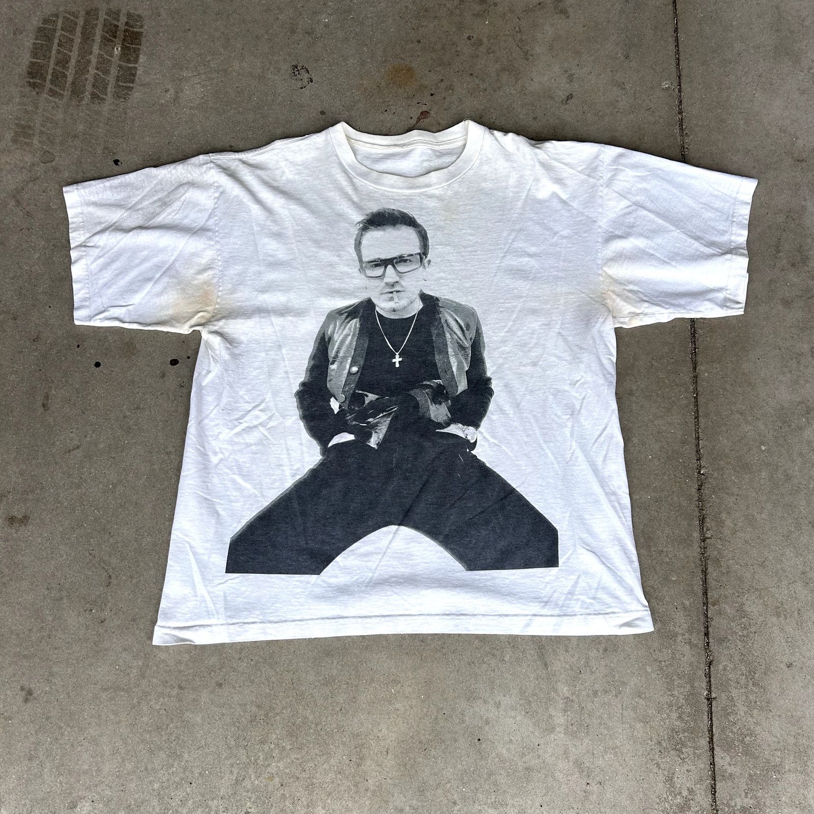 Vintage Rare Vintage U2 PopMart 1997 Tour Bono T-Shirt Stained Size US XL / EU 56 / 4 - 1 Thumbnail