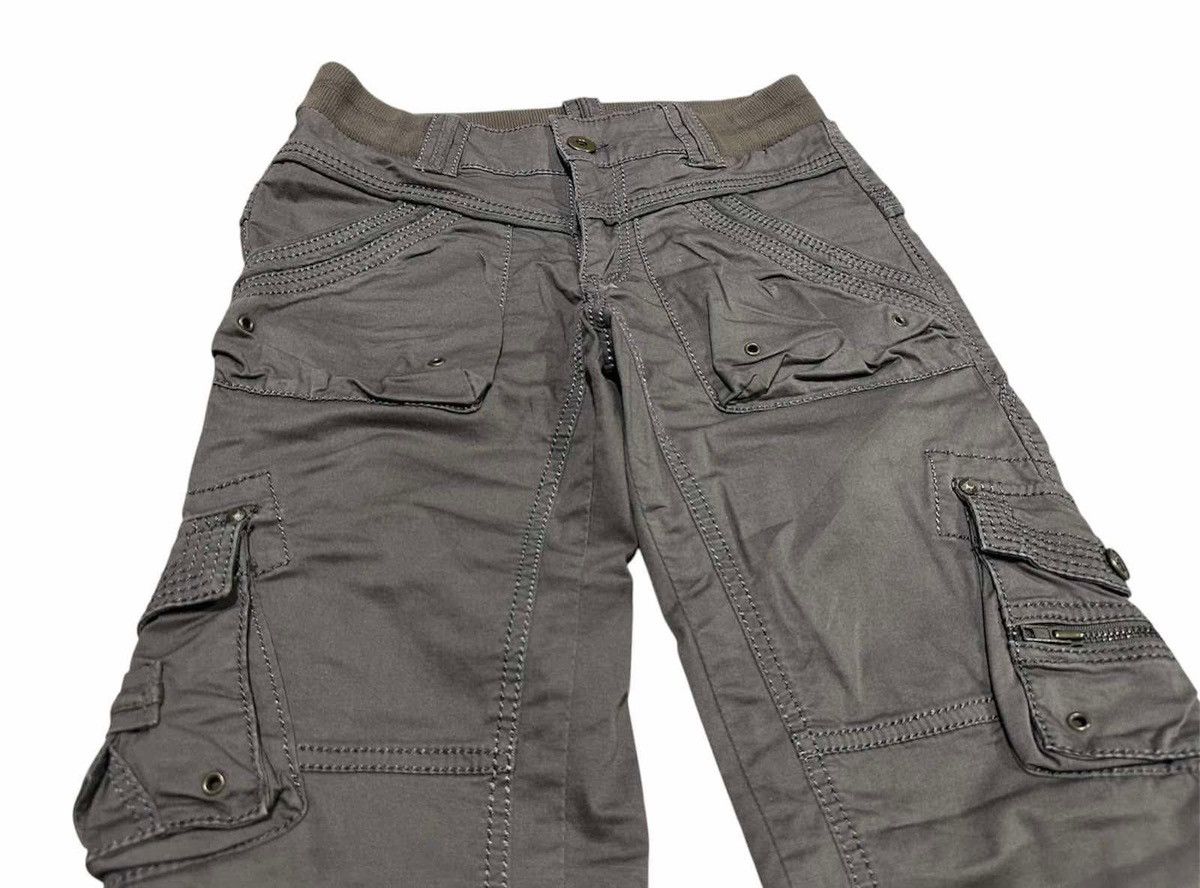 If Six Was Nine 🔥Sick Y2K Japanese Parachute Flared Cargo Pants Goa Style Size US 30 / EU 46 - 3 Thumbnail