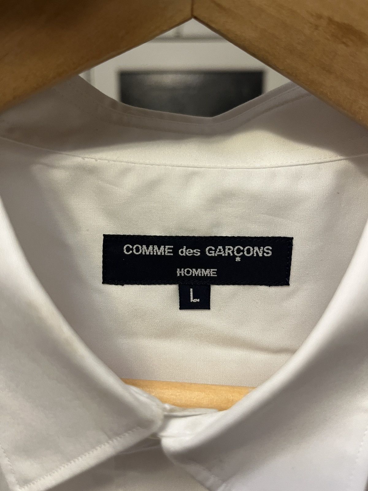 Comme des Garcons Comme Des Garcon White Long sleeve Shirt Size US L / EU 52-54 / 3 - 3 Thumbnail