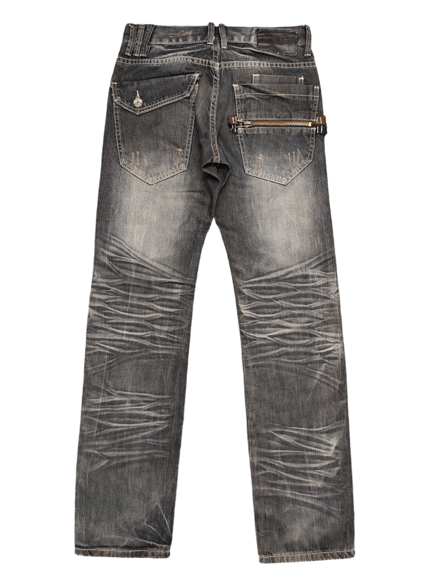 Comme des Garcons × Undercover Vintage Clone Devgru Clawmark Distress Faded Denim Jeans Size US 30 / EU 46 - 11 Thumbnail
