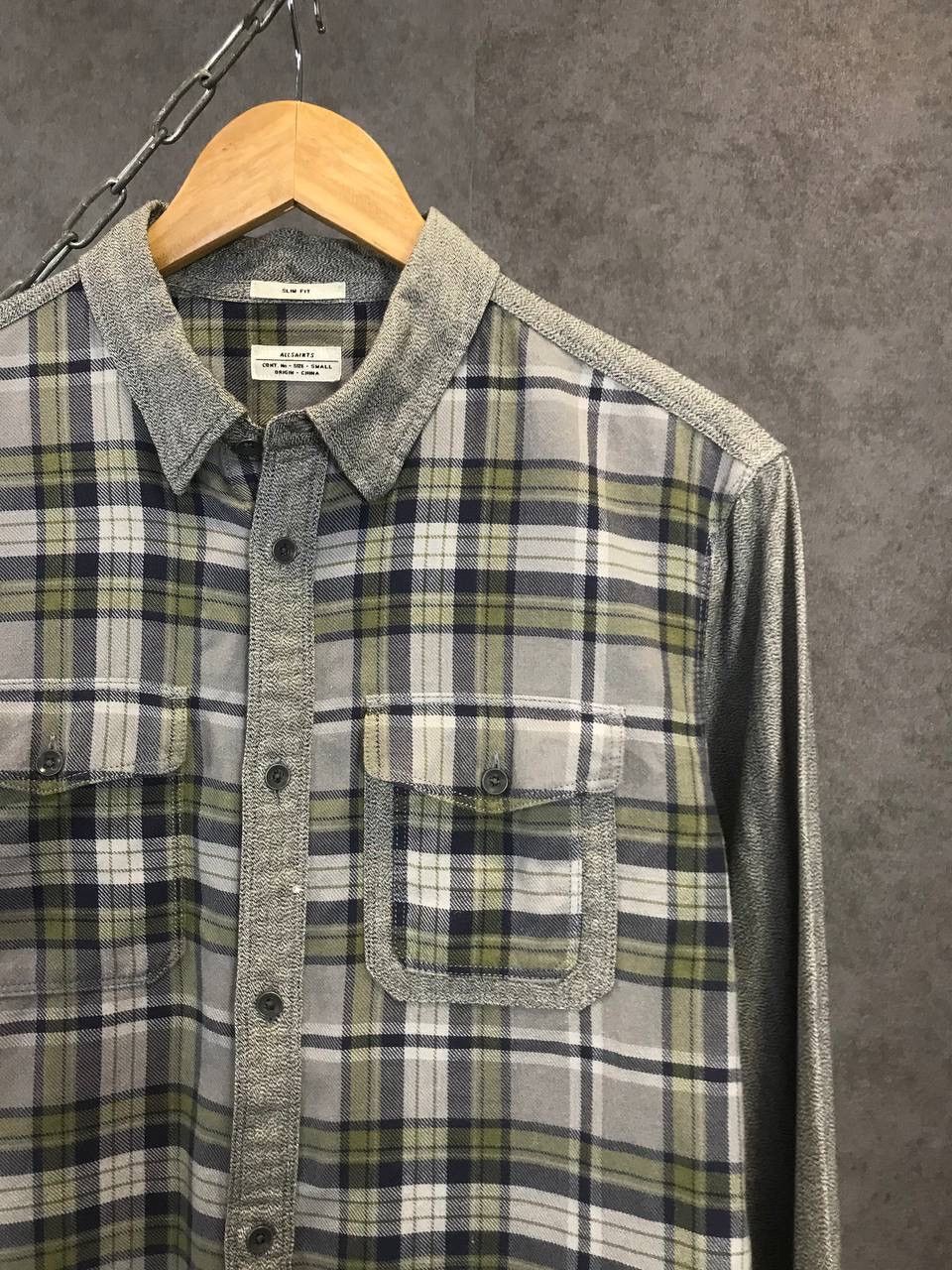 Allsaints Allsaints vintage designer flannel shirt Size US S / EU 44-46 / 1 - 2 Thumbnail