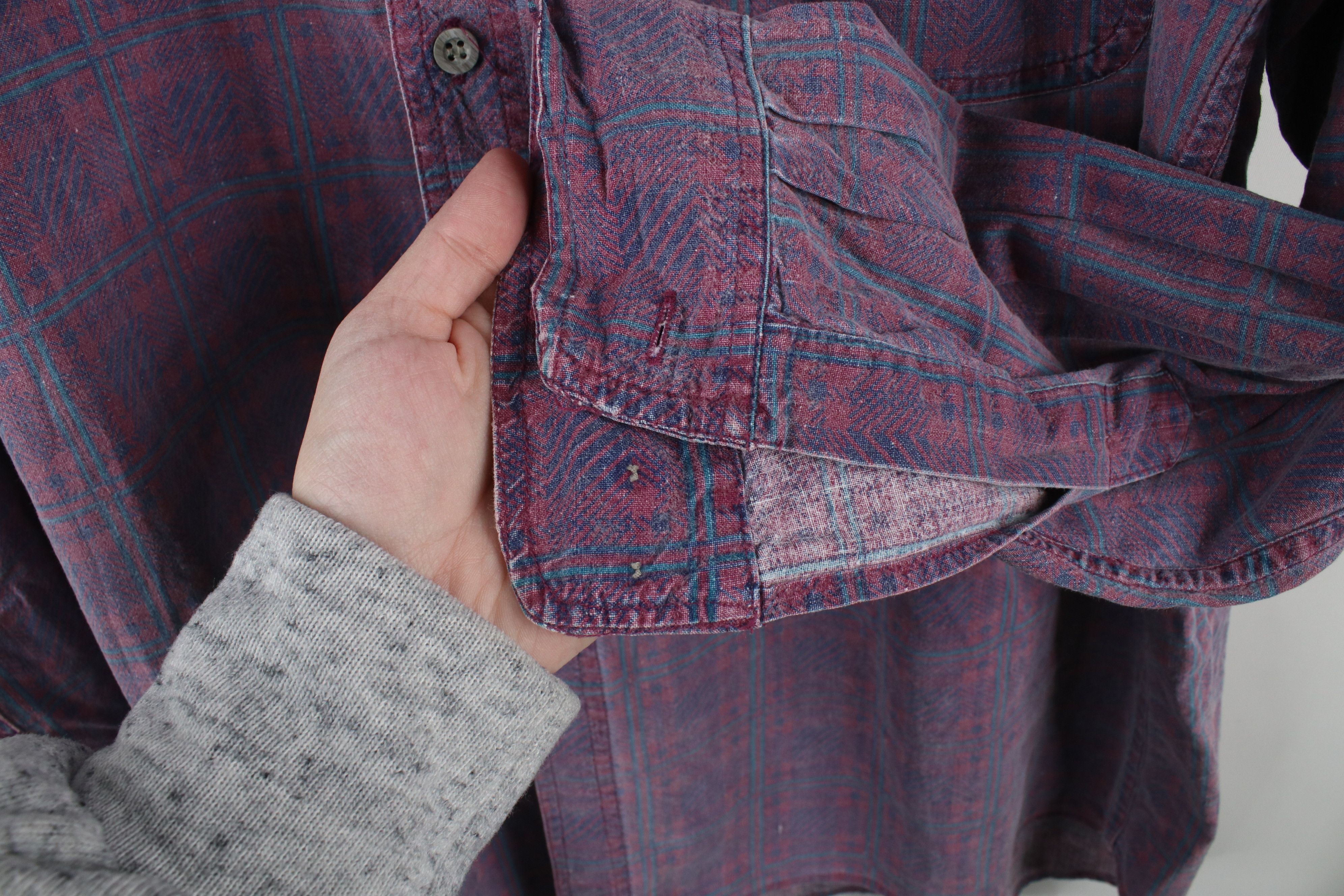 Vintage Vintage 90s Streetwear Checkered Plaid Collared Button Shirt Size US L / EU 52-54 / 3 - 6 Thumbnail
