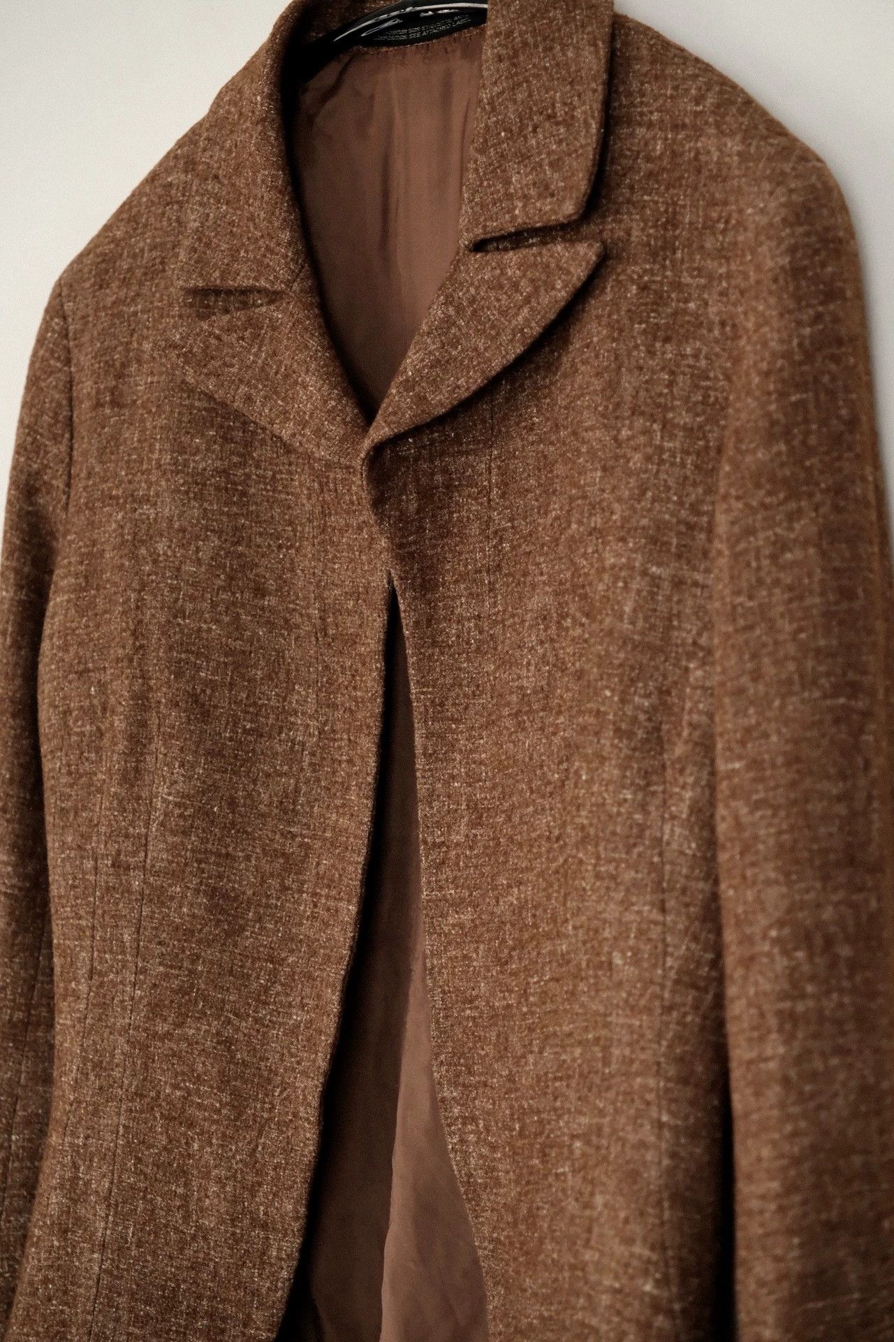 Yohji Yamamoto Yohji Yamamoto 98aw Archive Minimal Lapel Wool-Linen Jkt Women's Size XS / US 0-2 / IT 36-38 - 5 Thumbnail