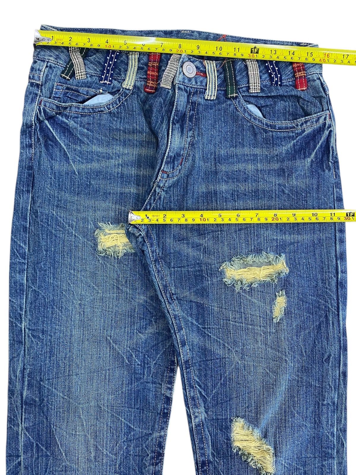 Japanese Brand Japanese Brand Thunder Faded Wash Style Loose Jeans Size US 31 - 5 Thumbnail