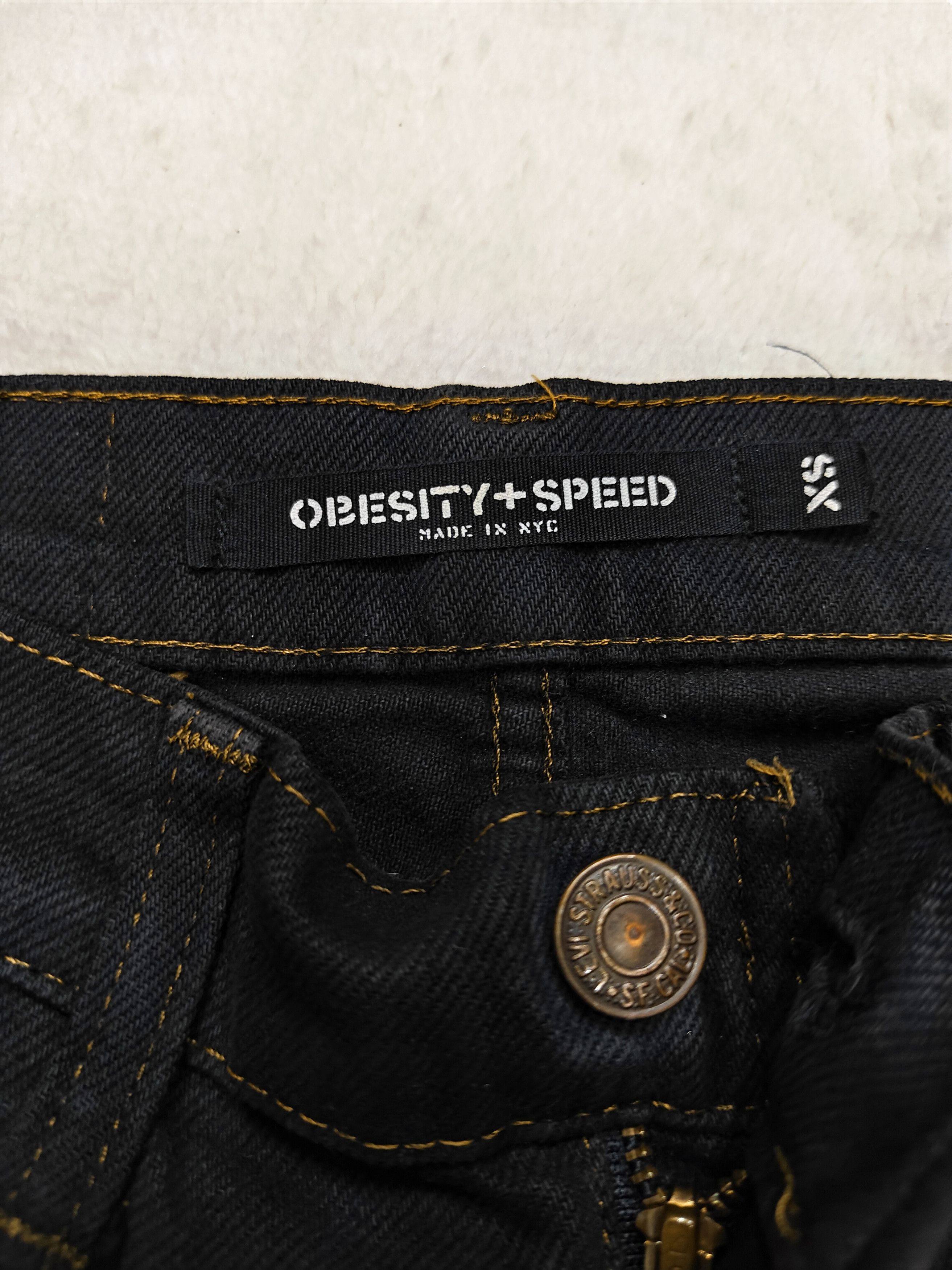 Seditionaries RARE Obesity+Speed x Levis🔥Punk Gothic Cross Studded Tiedye Size US 30 / EU 46 - 7 Thumbnail