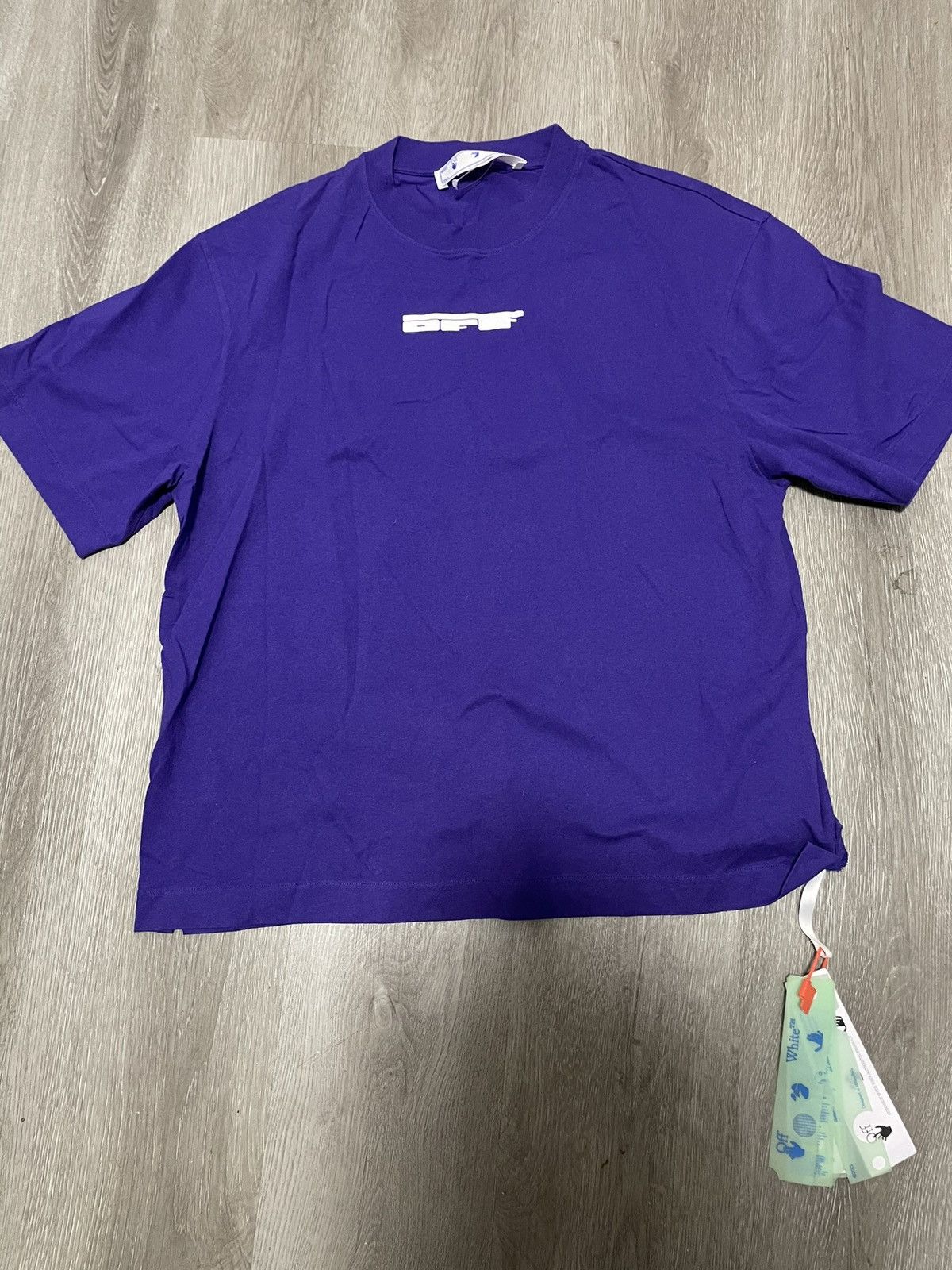 Off-White Purple off-white over-sized t-shirt Size US M / EU 48-50 / 2 - 10 Thumbnail