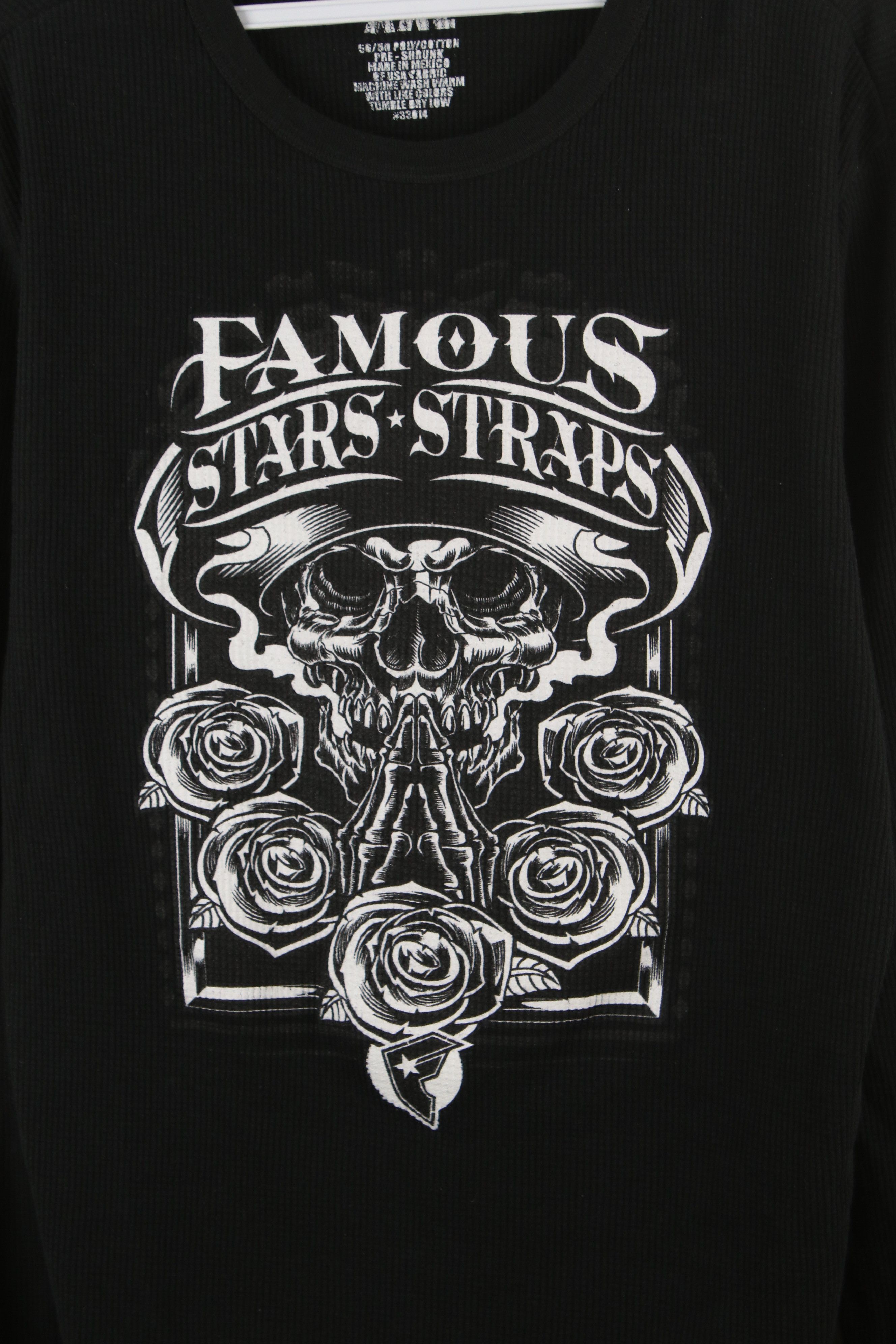 Famous Stars And Straps × Vintage Vintage Famous Stars & Straps Knit Long Sleeve T-Shirt Size US XXL / EU 58 / 5 - 4 Thumbnail