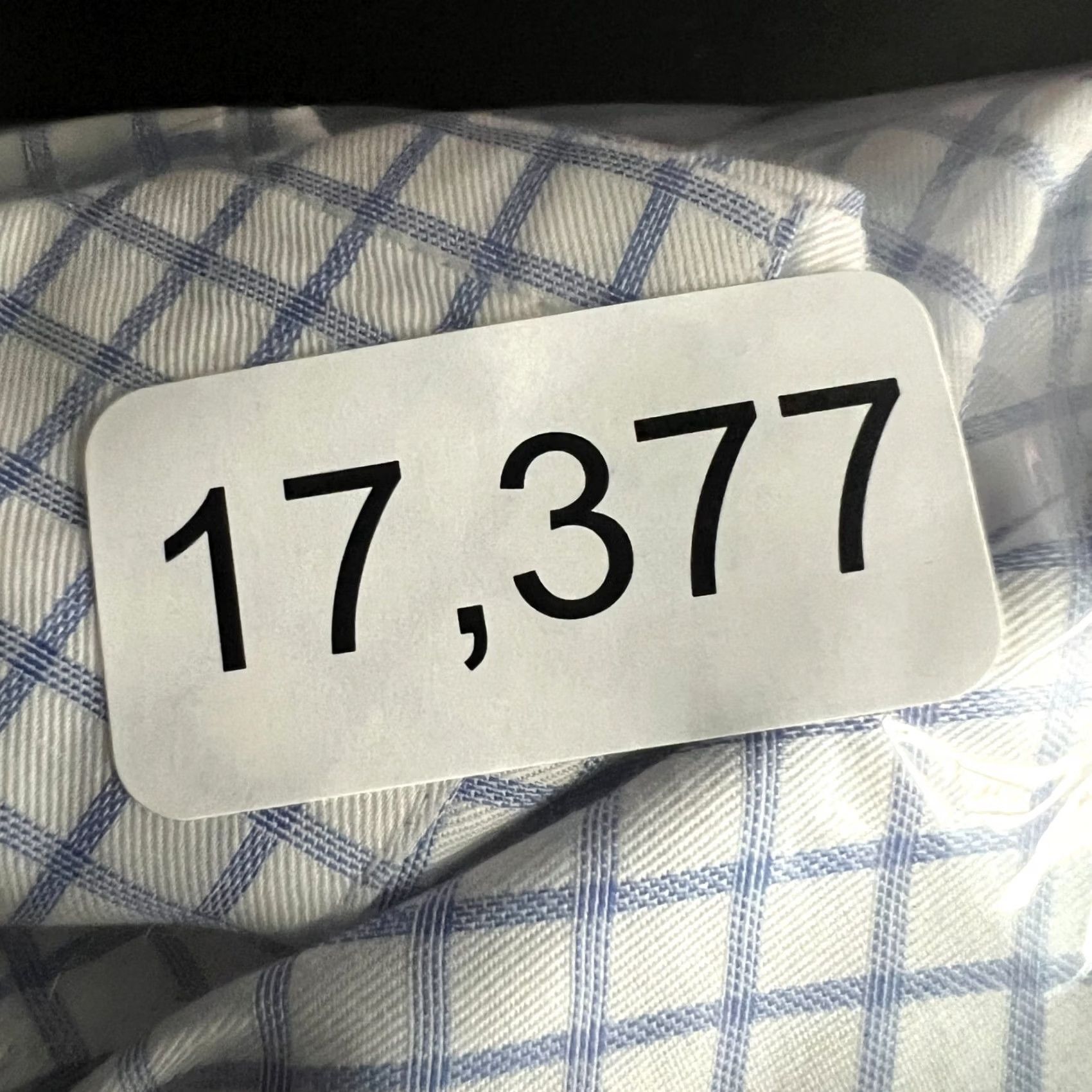 Suitsupply Suitsupply Shirt Mens 16 / 41 Blue White Plaid Cotton Long Sleeve Button Size US L / EU 52-54 / 3 - 7 Thumbnail
