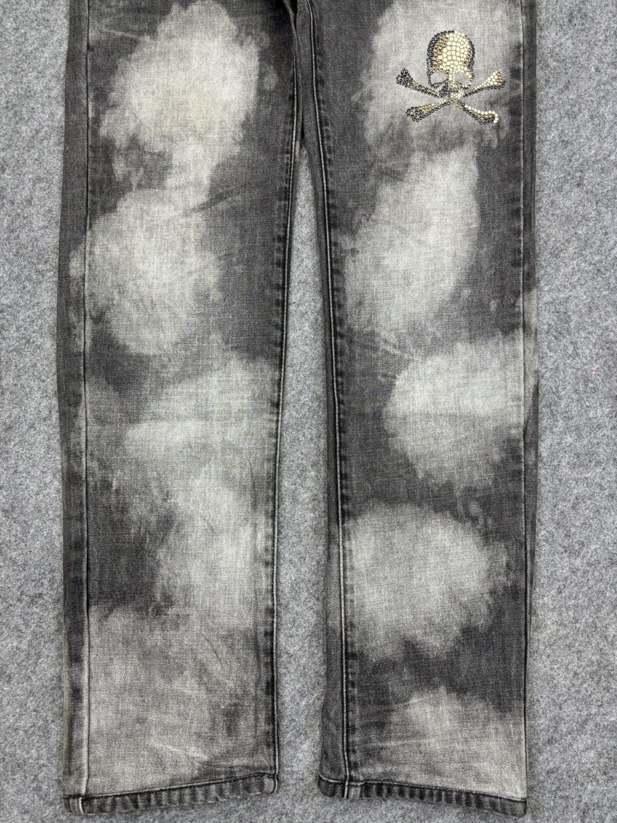 Japanese Brand Roenxsemanticdesign Japan Skull Sick Dope Fades Denim F724 Size US 31 - 4 Thumbnail