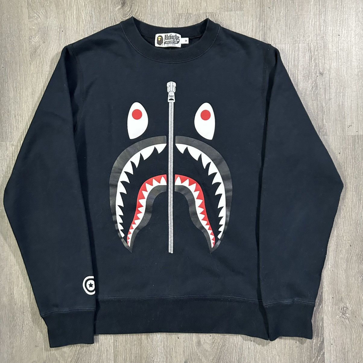 Bape BAPE Shark Black Sweatshirt Size US M / EU 48-50 / 2 - 1 Thumbnail