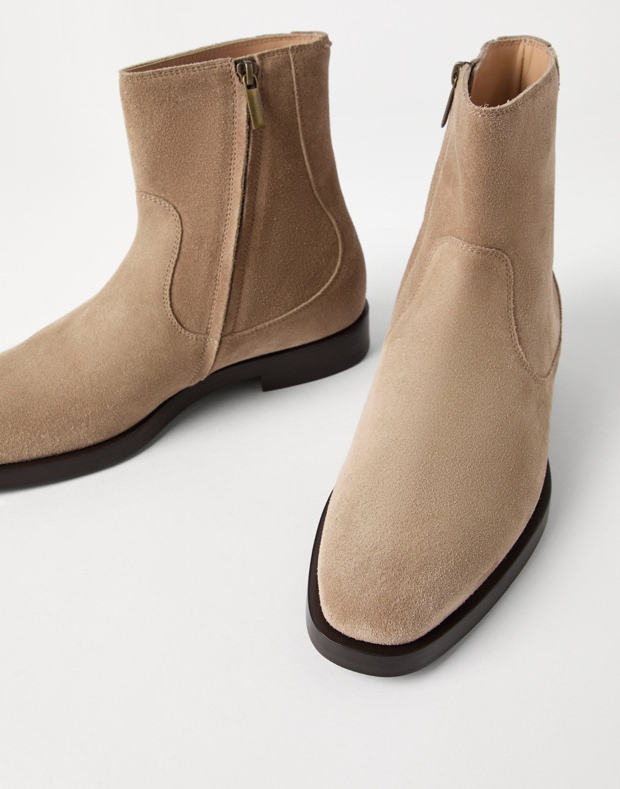 Brunello Cucinelli o1la1rc1a1025 Ankle Boots in Brown Size US 10 / EU 43 - 2 Thumbnail