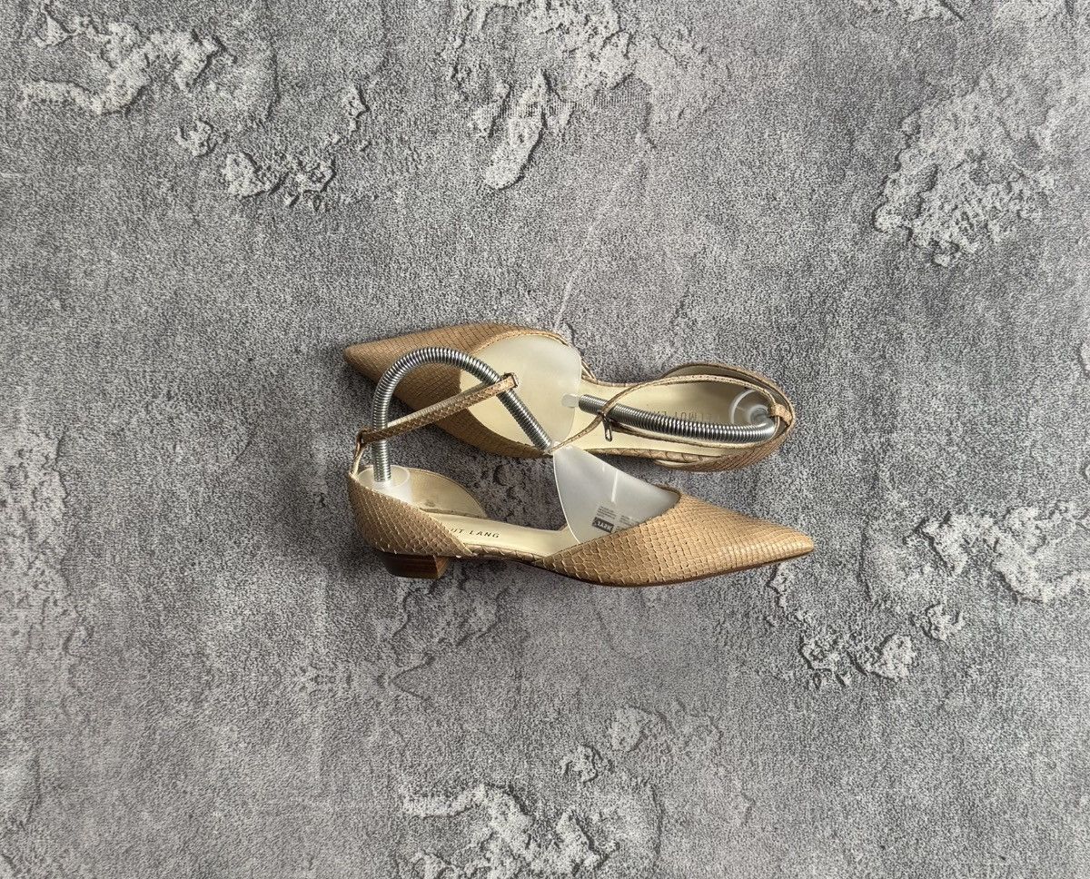 Helmut Lang Helmut Lang 35.5 textured leather pointed toe heels 👠- tan Size US 5.5 / IT 35.5 - 1 Thumbnail