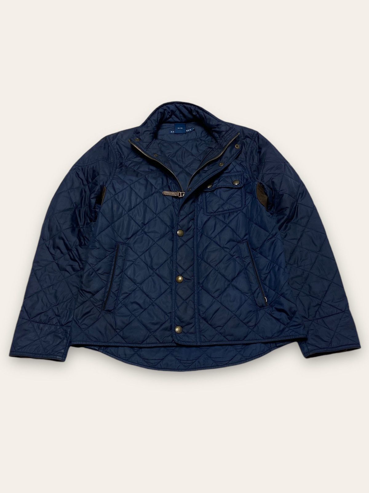 Ralph Lauren Vintage RALPH LAUREN QUILTED Jacket Navy Colour Size S / US 4 / IT 40 - 3 Thumbnail