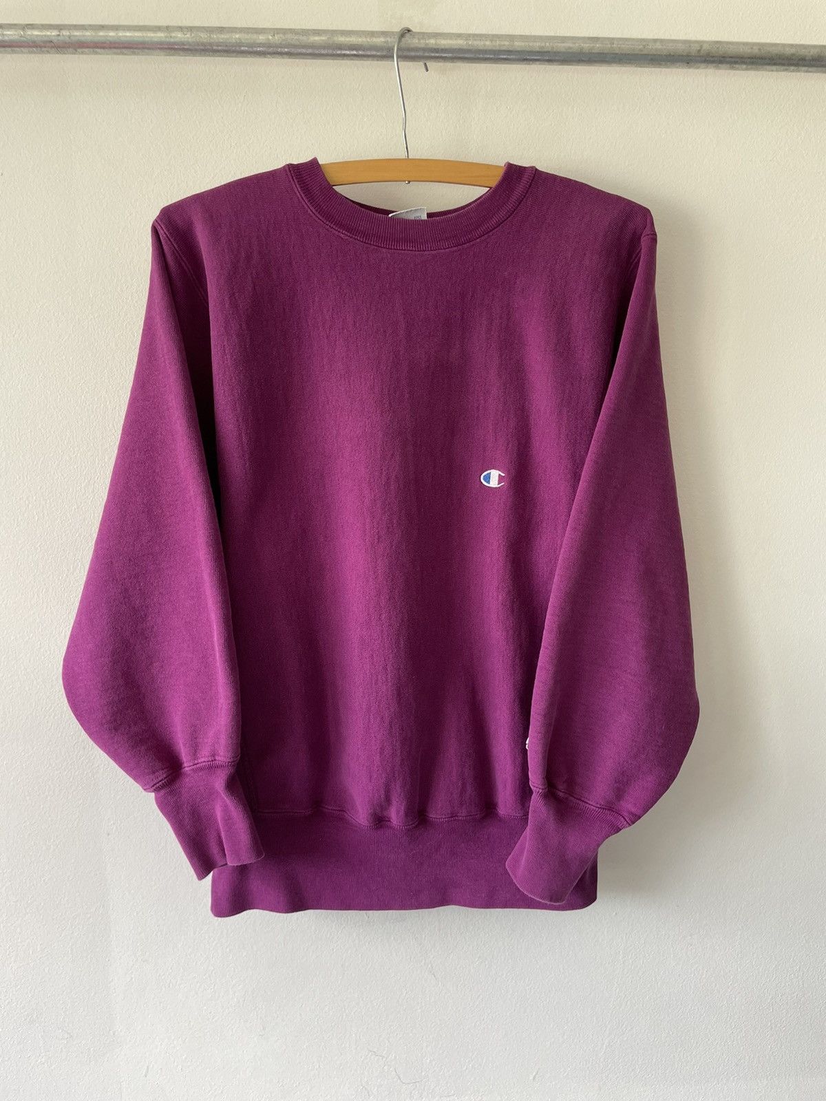 Champion Vintage 90s Purple Champion Reverse Weave Sweatshirt Size US M / EU 48-50 / 2 - 1 Thumbnail