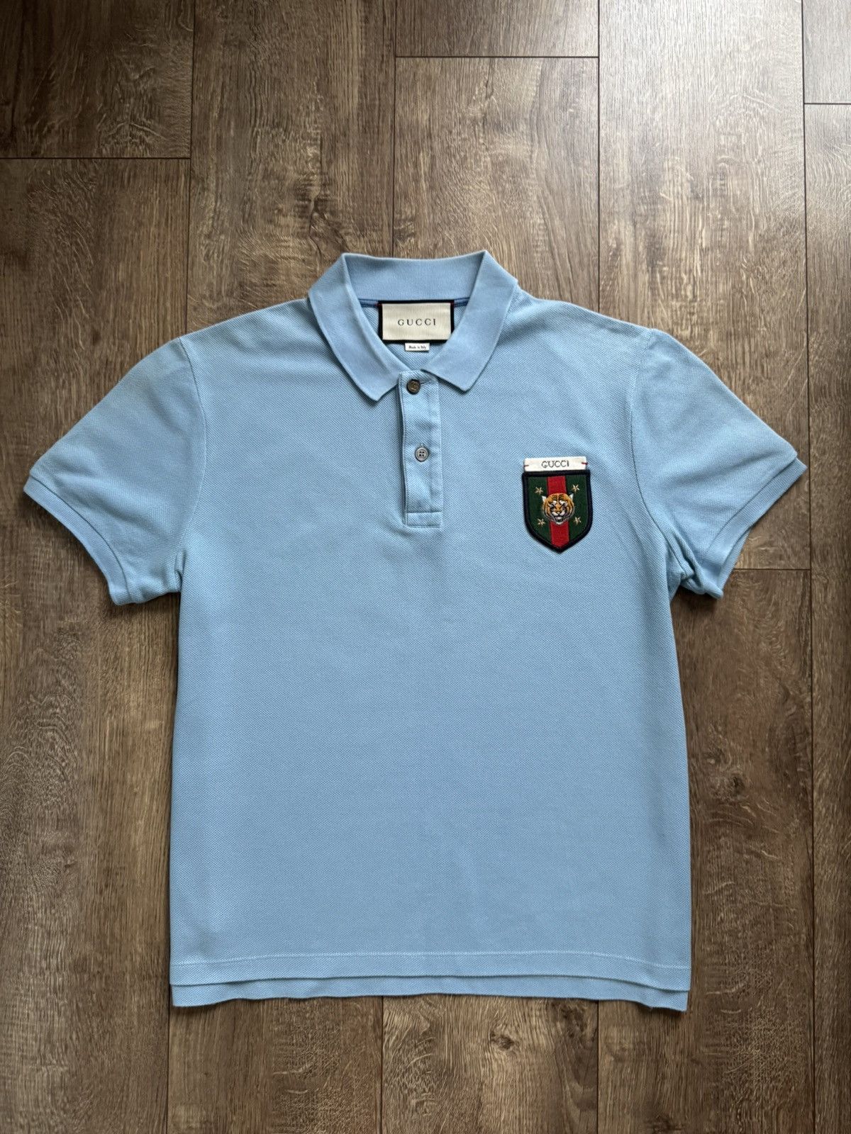 Gucci Guccu Tiger Logo Polo Size US M / EU 48-50 / 2 - 1 Thumbnail