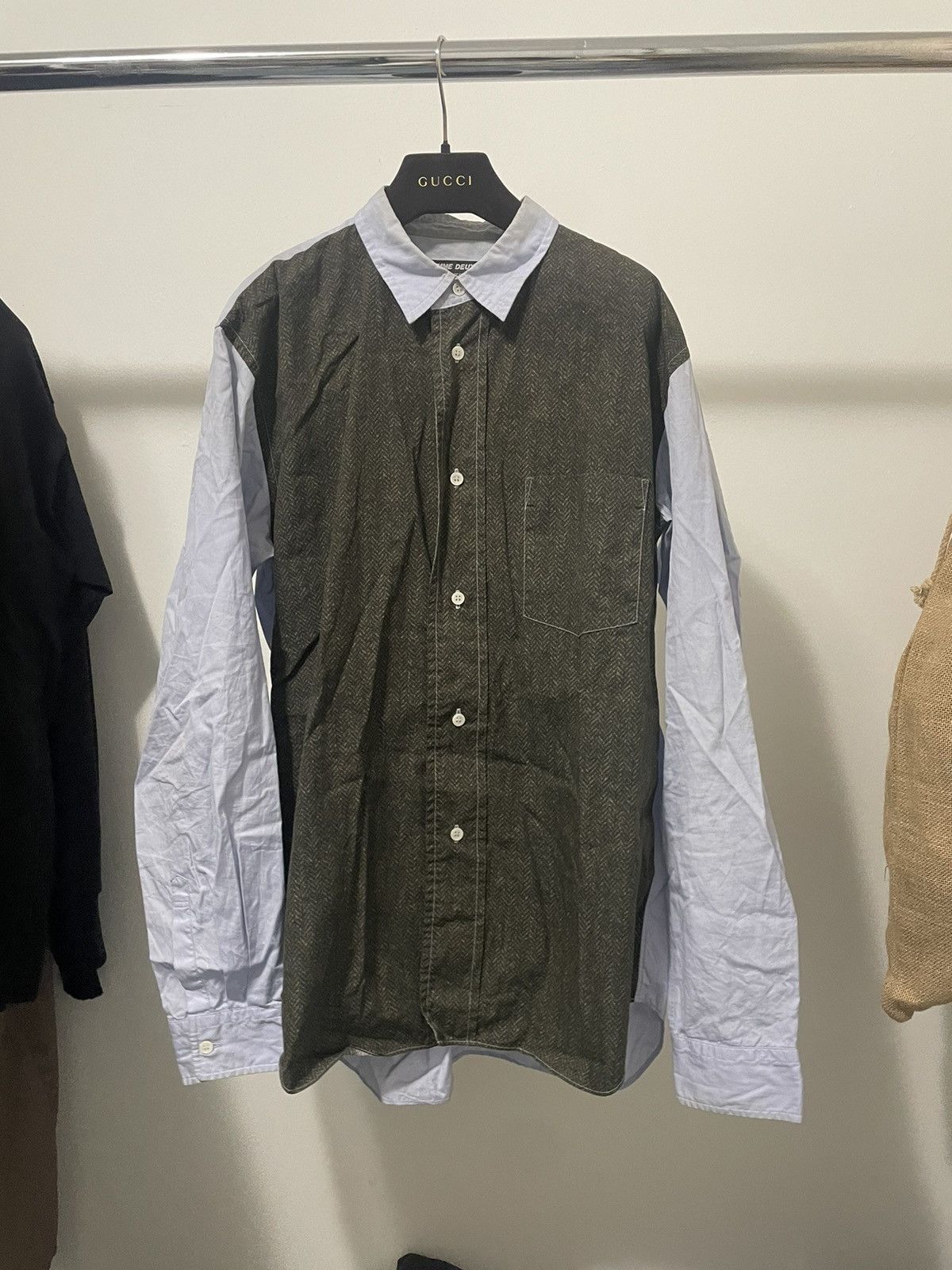 Comme des Garcons CDG HOMME DUEX BUTTON UP - PATCHWORK PRINT Size US XL / EU 56 / 4 - 1 Thumbnail