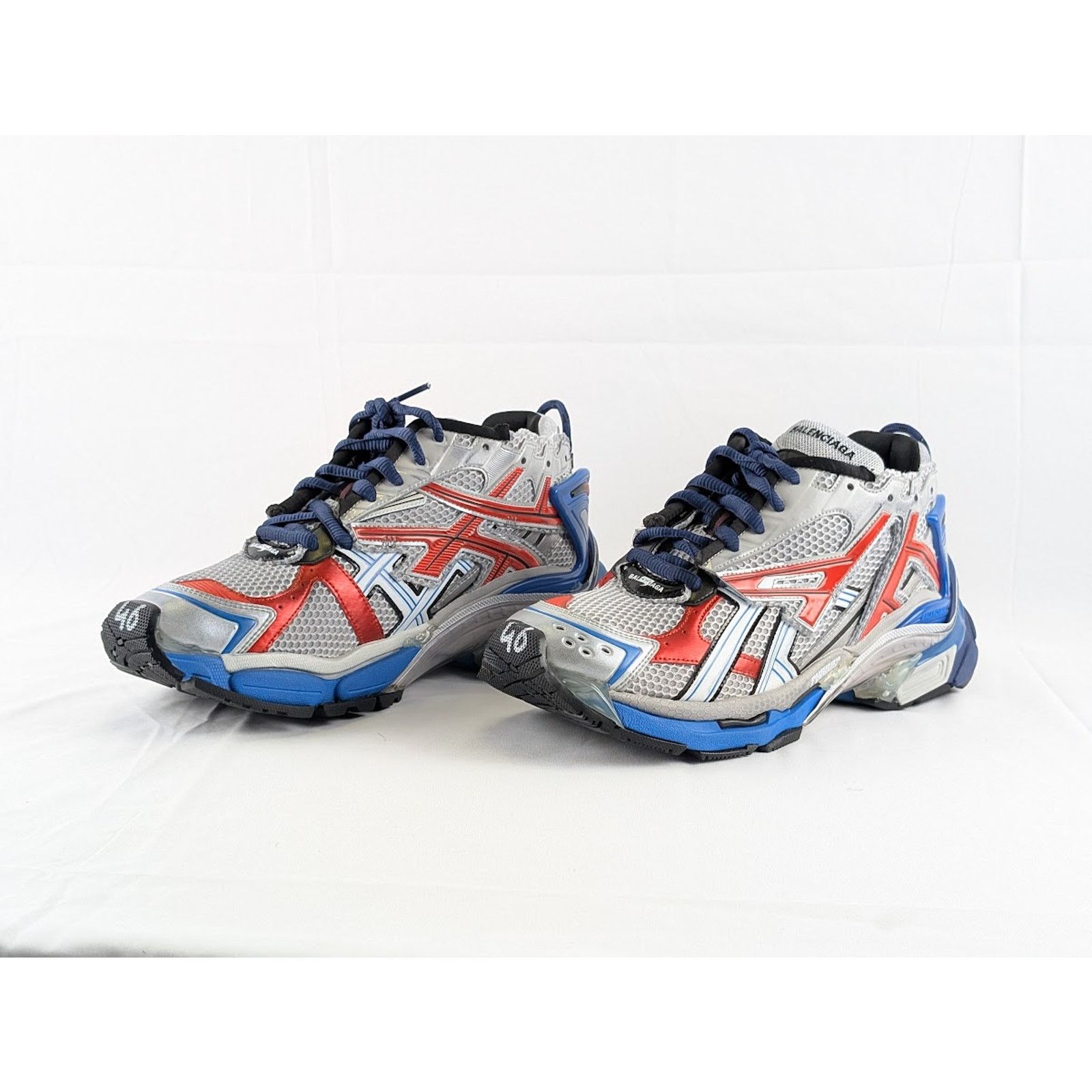 Balenciaga o1rshd1 Q:2 / Mesh Rubber Runner in Multicolor Size US 8 / EU 41 - 10 Thumbnail