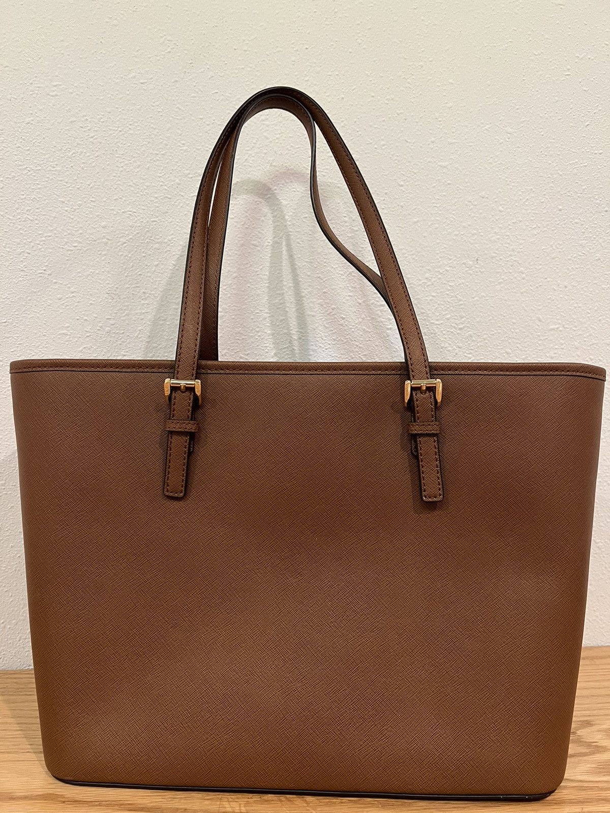 Michael Kors Michael Kors Carryall Brown Leather Shoulder Tote Bag Size ONE SIZE - 4 Thumbnail