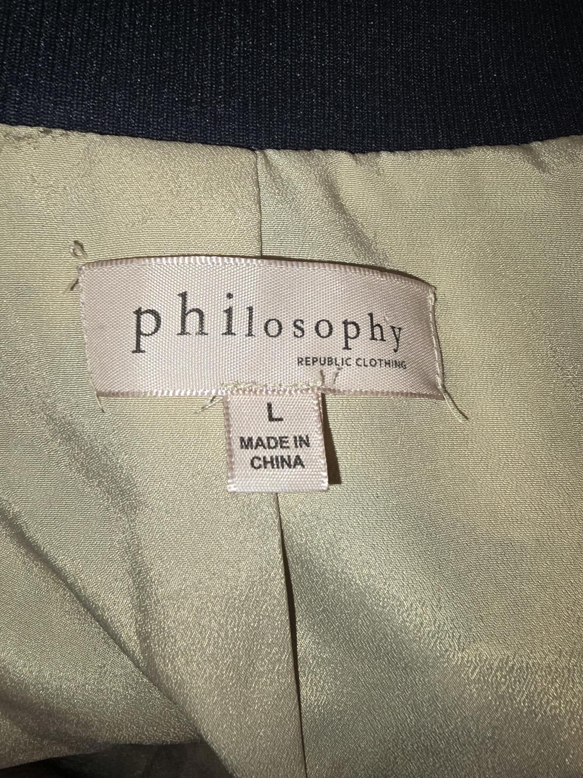 Designer Philosophy Floral Bomber Jacket - Size L Size L / US 10 / IT 46 - 2 Thumbnail