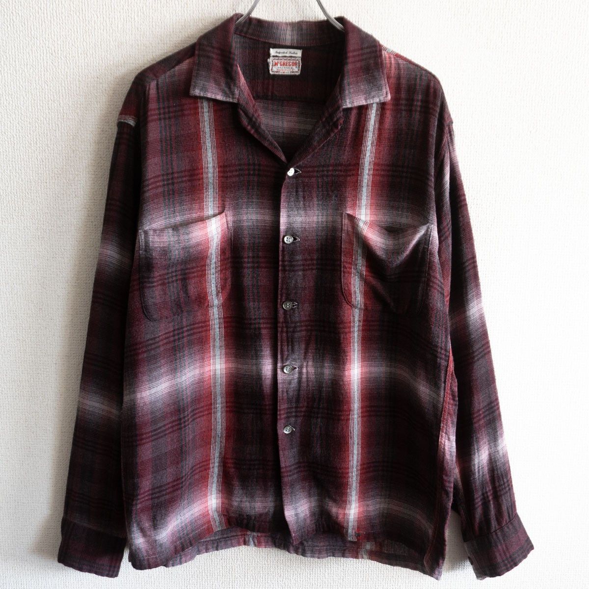 McGregor McGregor 50S Ombre Check Rayon Shirt Size M Size US M / EU 48-50 / 2 - 1 Thumbnail