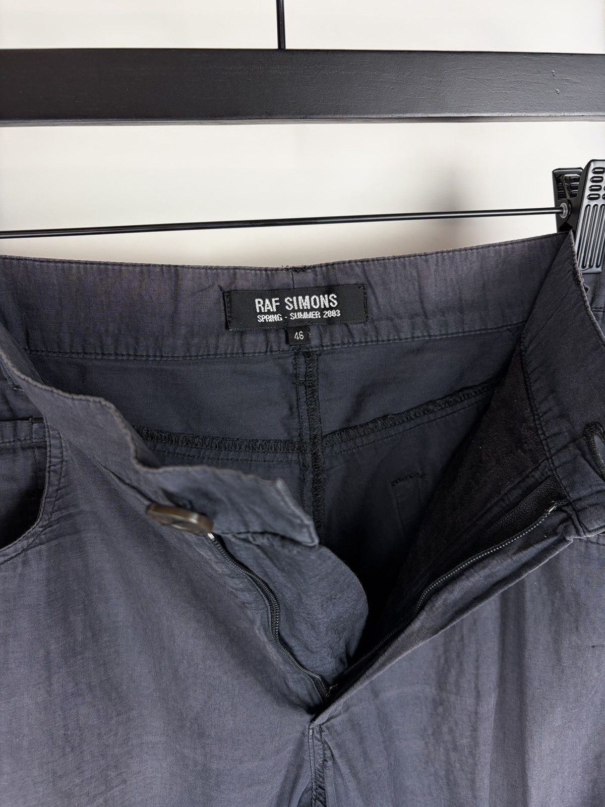 Raf Simons SS03 Raf Simons Consumed Runway Ma-1 Cargo Pocket Pants Size US 30 / EU 46 - 8 Thumbnail