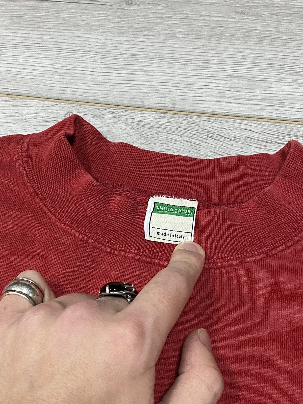 Benetton UNITED COLORS OF BANNETON SPELLOUT RAINBOW SWEATSHIRT Size US S / EU 44-46 / 1 - 3 Thumbnail