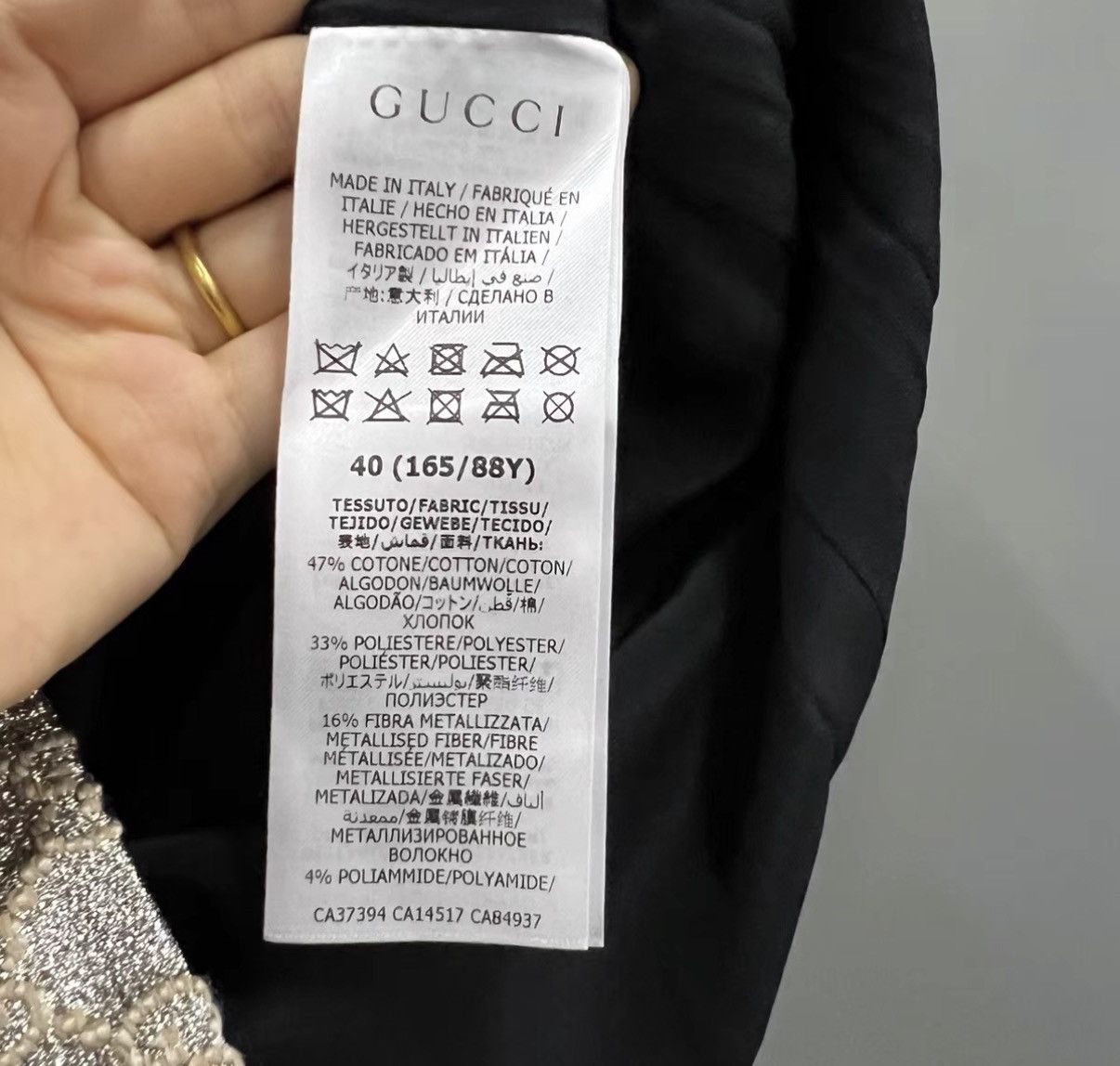 Gucci Gucci GG Gold and Silver Thread Dress J41 Size S / US 4 / IT 40 - 3 Thumbnail