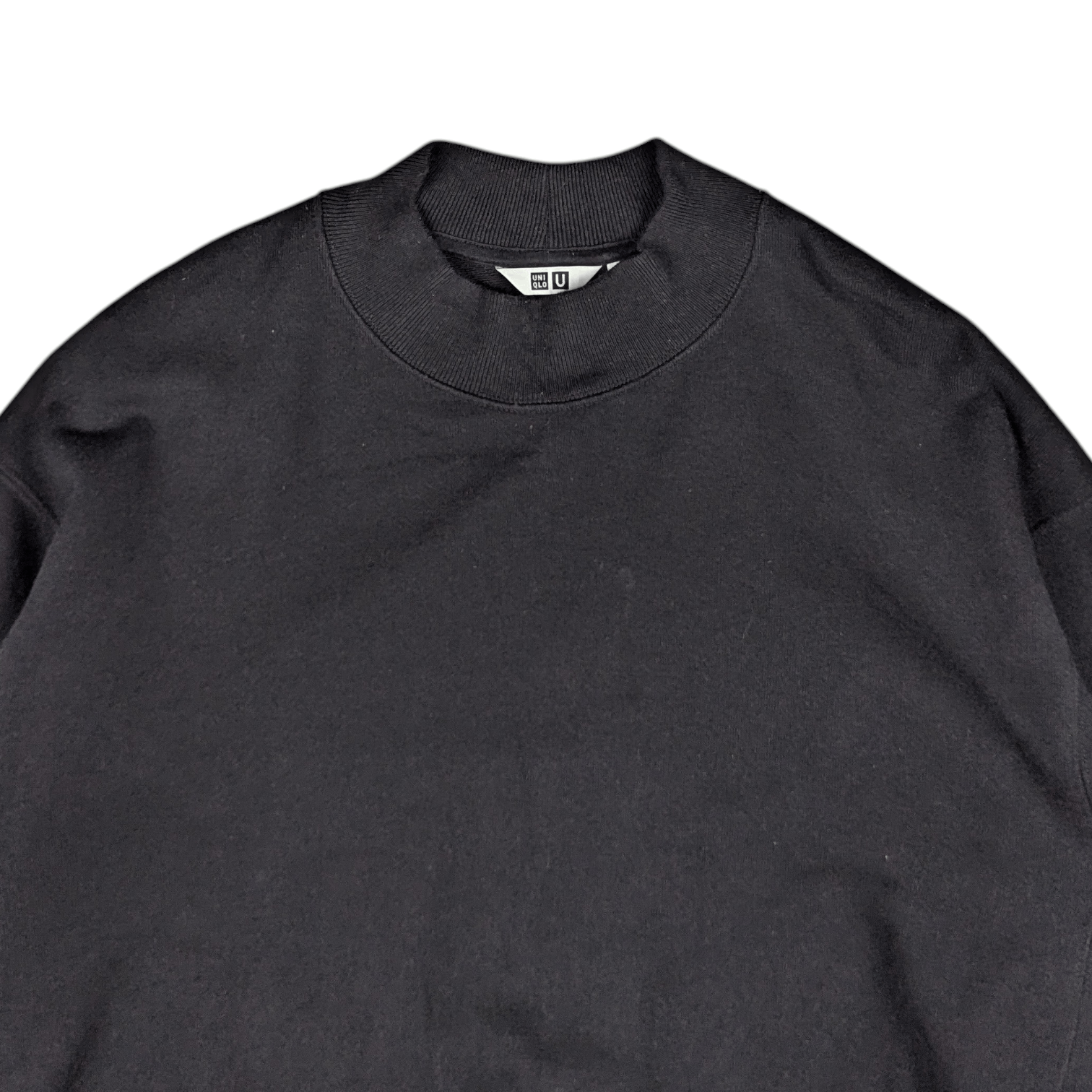 Uniqlo UNIQLO U Black Plain Jumper Sweatshirt Size US XL / EU 56 / 4 - 4 Thumbnail