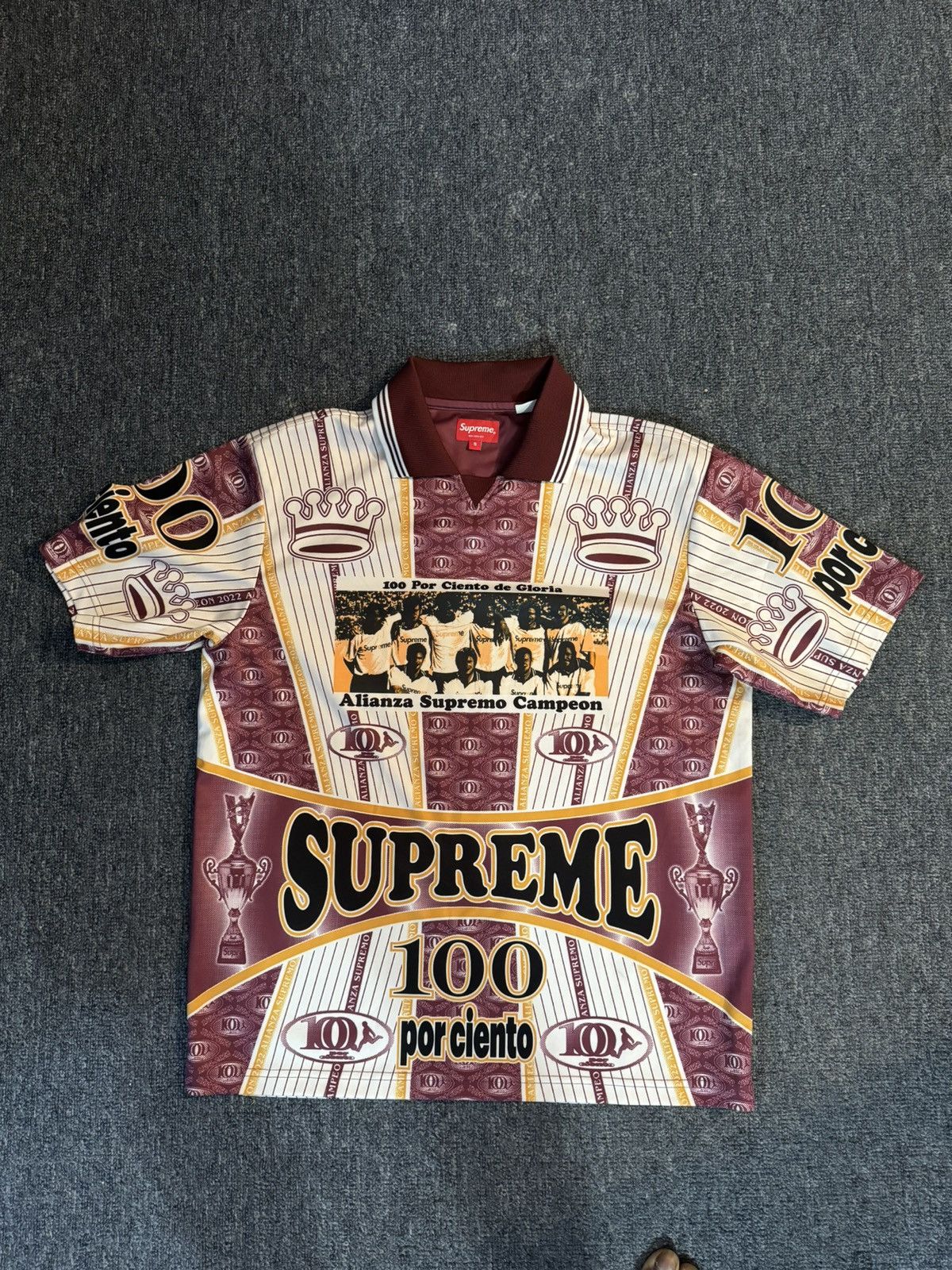 Supreme Supreme Por Ciento Soccer Jersey | Grailed