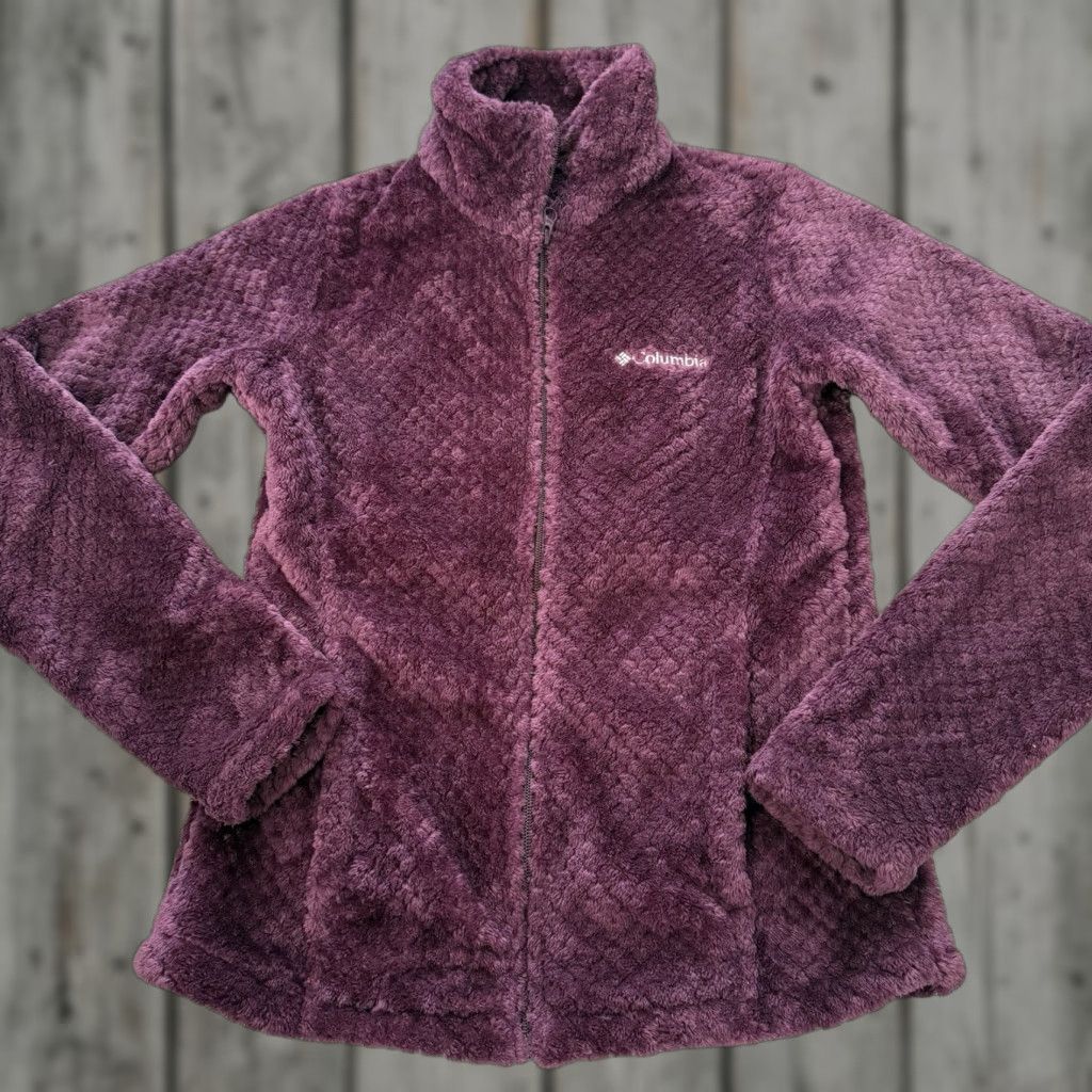 Vintage Columbia Plush Full-Zip Womens XS Purple Beech Forest Fleece Jacket Pockets Size XS / US 0-2 / IT 36-38 - 1 Thumbnail