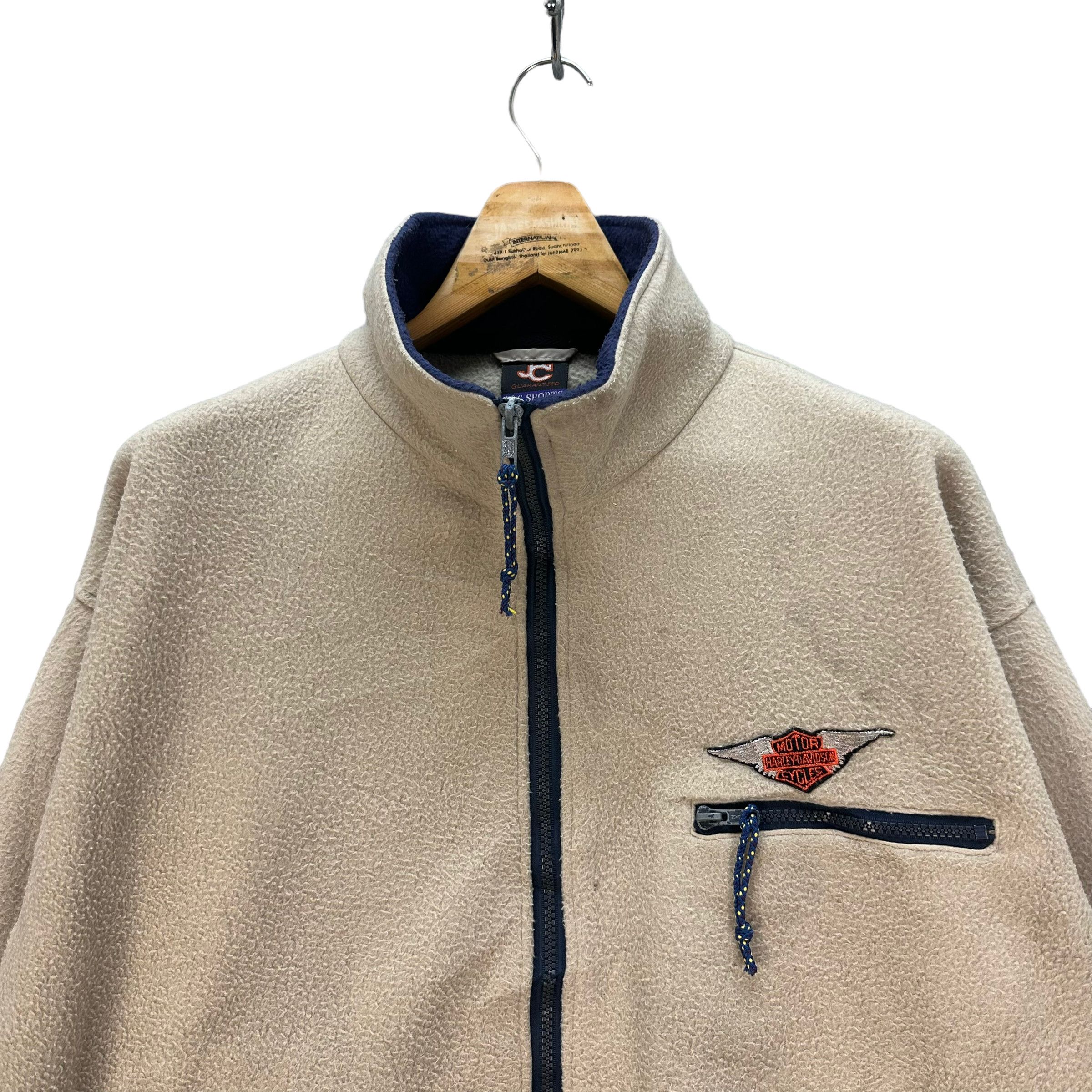 Harley Davidson HARLEY DAVIDSON PATCHES ON J&C SPORT FLEECE JACKET #8283-001 Size US L / EU 52-54 / 3 - 2 Thumbnail