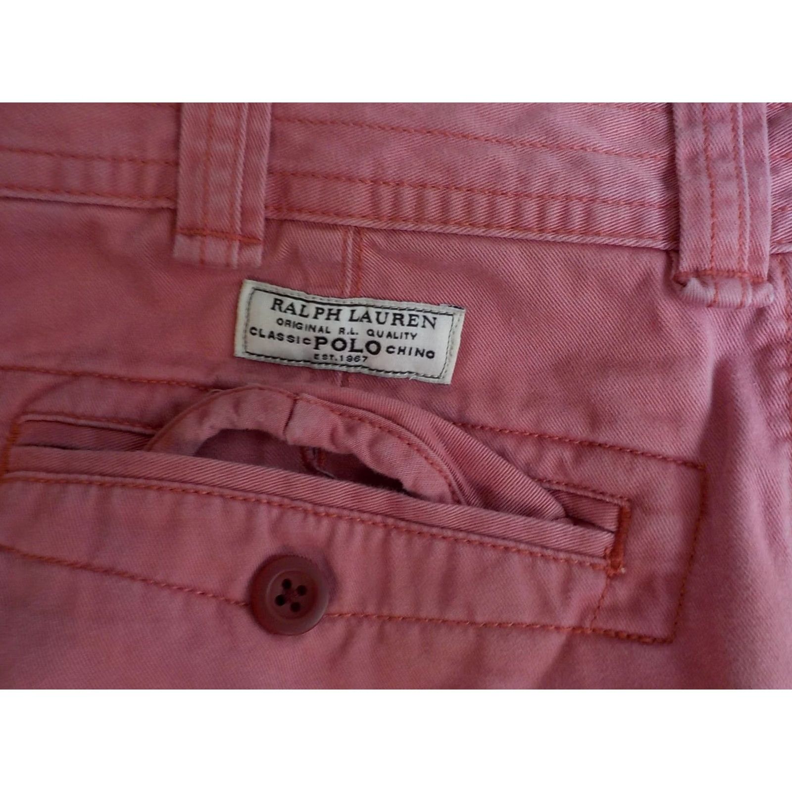 Polo Ralph Lauren Polo Ralph Lauren Classic Chino Cargo Shorts Pink Cotton SZ 34 Mens Cargo Shorts Pink Cotton Classic Chino Cargo Pockets 34 Regular Size US S / EU 44-46 / 1 - 3 Thumbnail