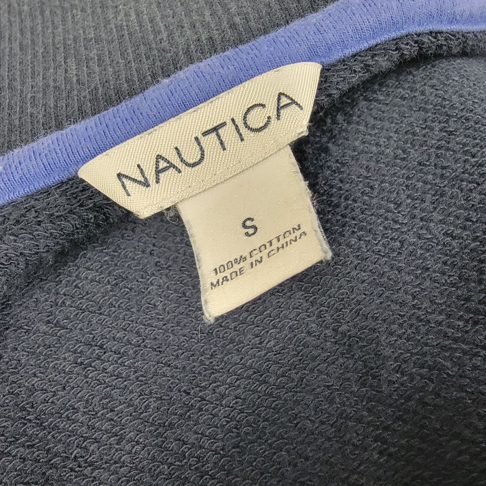 Nautica Nautica N83 Adults Small Blue Full Zip Sweater Casual Winter Size US S / EU 44-46 / 1 - 4 Thumbnail