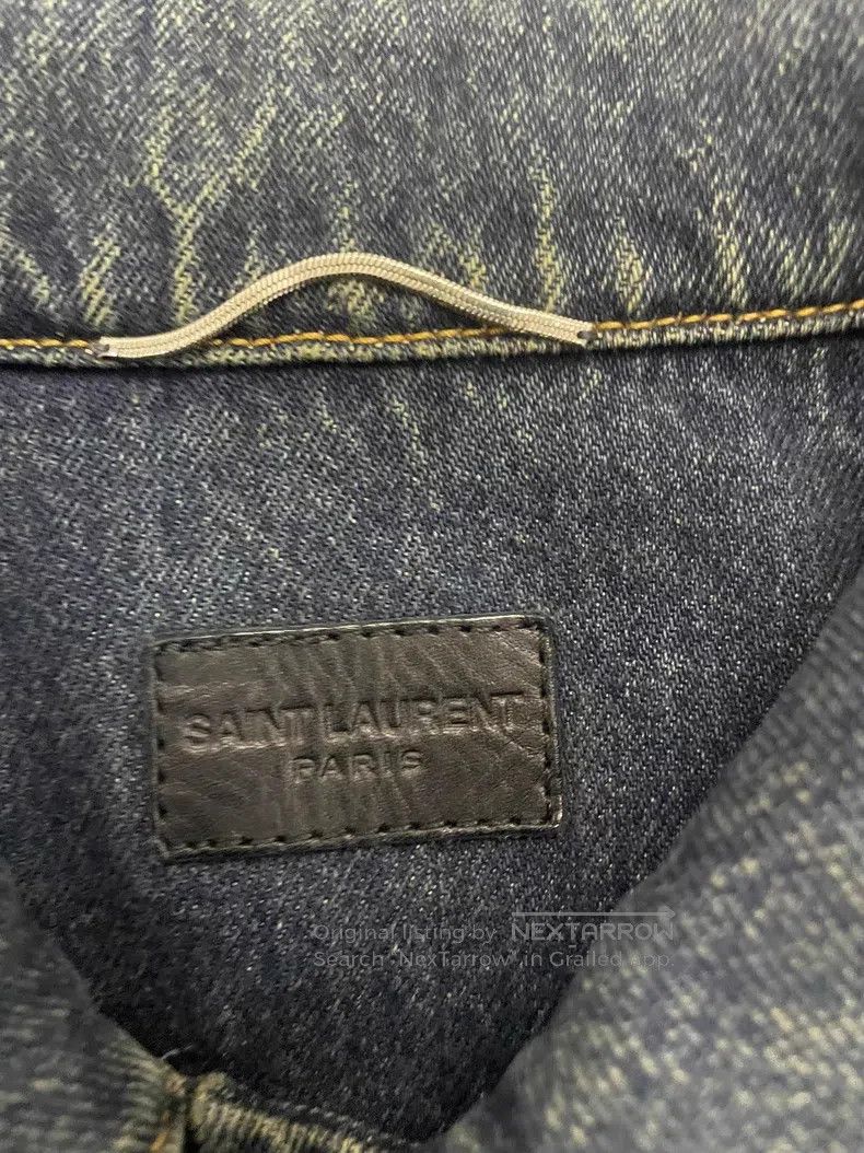 Saint Laurent Paris Saint Laurent Paris Deep Blue Washed Yellow Mud Ripped Dis Size US S / EU 44-46 / 1 - 5 Thumbnail