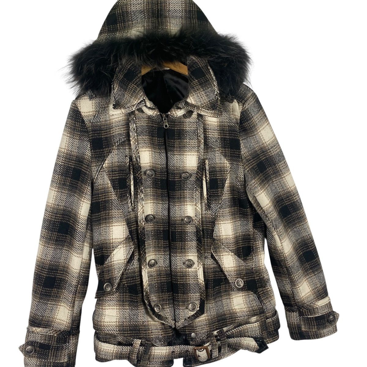 PPFM Vintage Ppfm Faux Fur Hoodie Zipper Jacket L Size Size US L / EU 52-54 / 3 - 4 Thumbnail