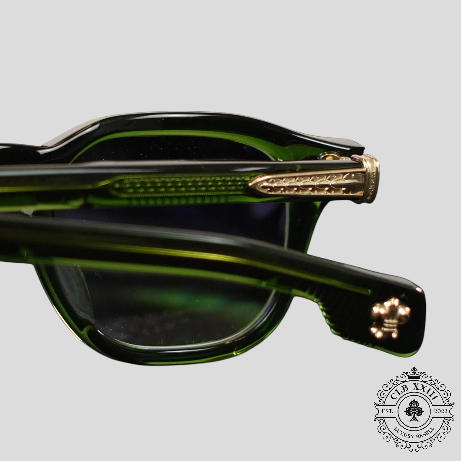 Chrome Hearts Chrome Hearts Chirp Chirp Glasses in Green Size ONE SIZE - 3 Thumbnail